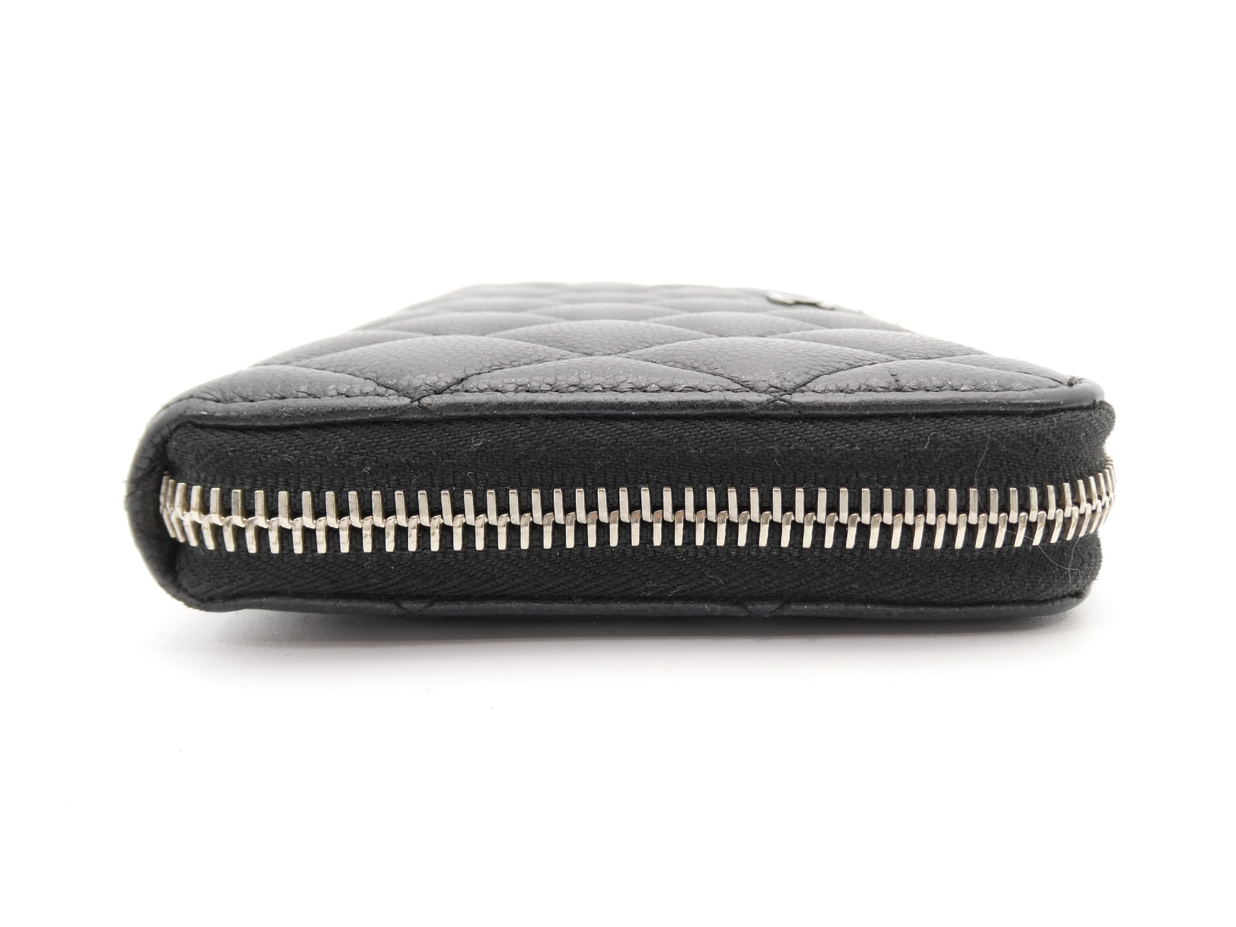 Matelasse Cocomark Caviar Skin Round Zipper Wallet — view 3