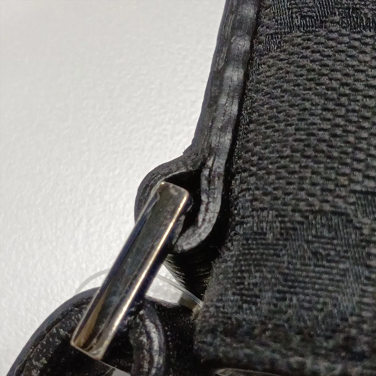 GG Canvas 122797 Canvas x Leather 2-Way Handbag, Black — view 14