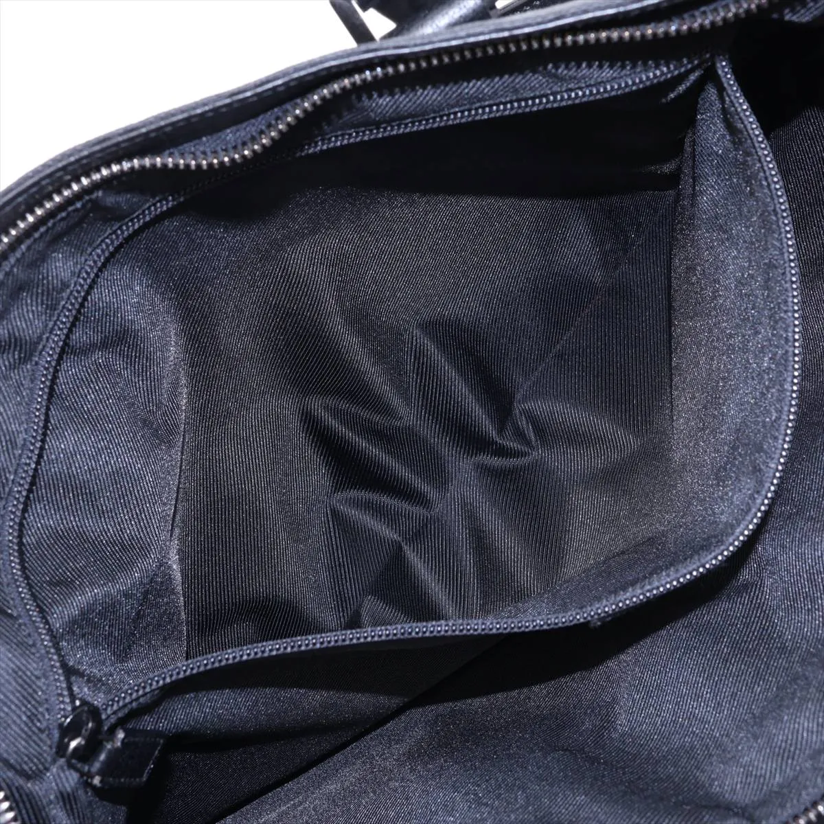 GG Canvas 122797 Canvas x Leather 2-Way Handbag, Black — view 8