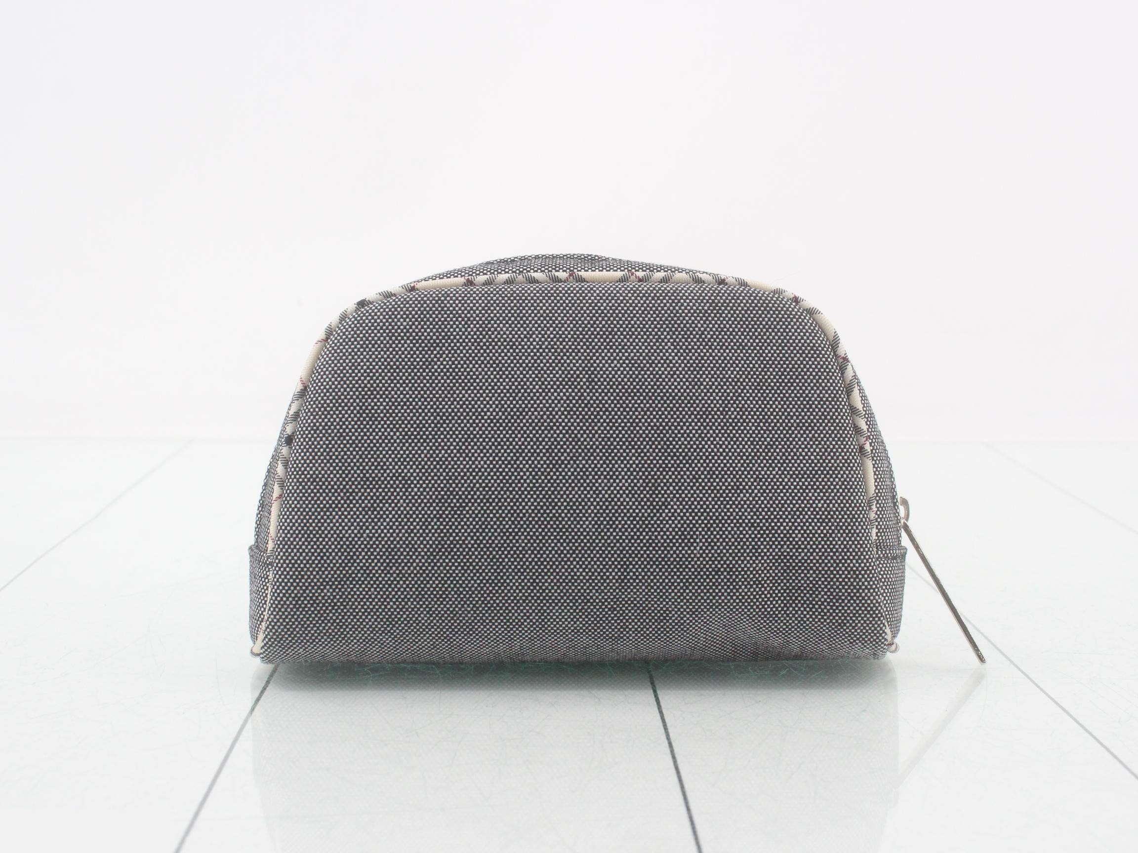 pouch, Nova Check pattern, beige. — view 2
