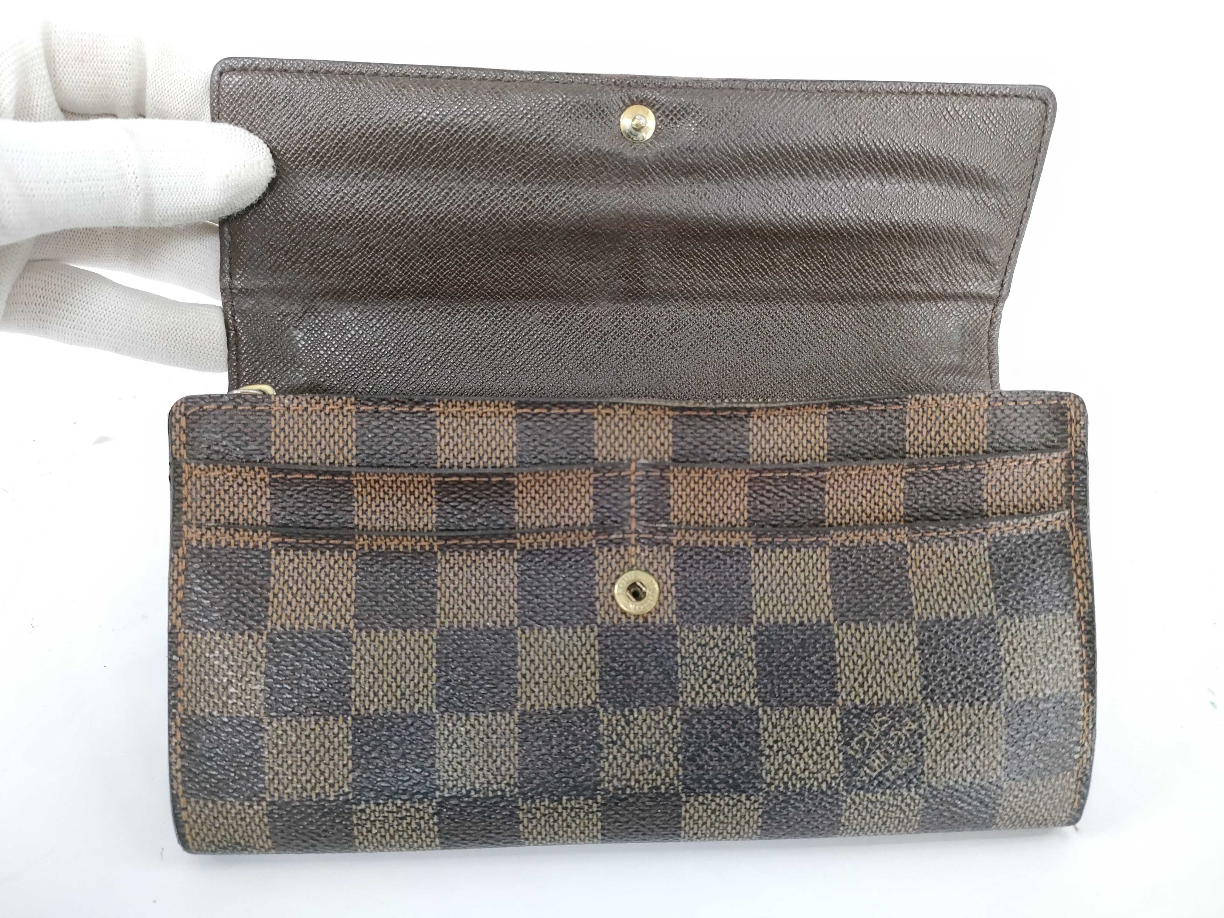 Damier Louis Vuitton Portefeuille Sarah Damier Wallet — view 8