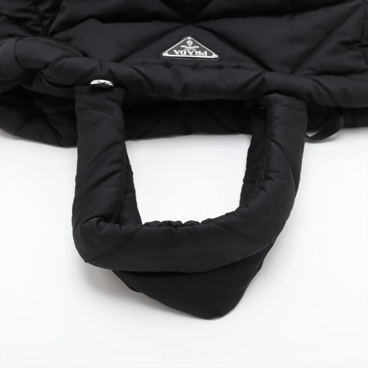 Tessuto Nylon Tote Bag, Black — view 5