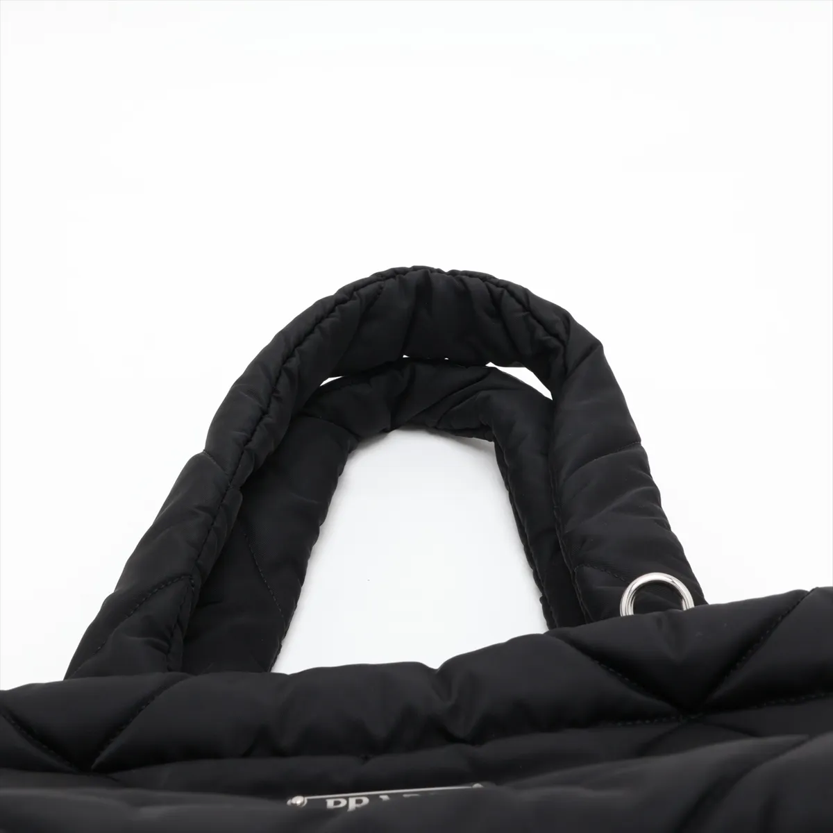Tessuto Nylon Tote Bag, Black — view 6
