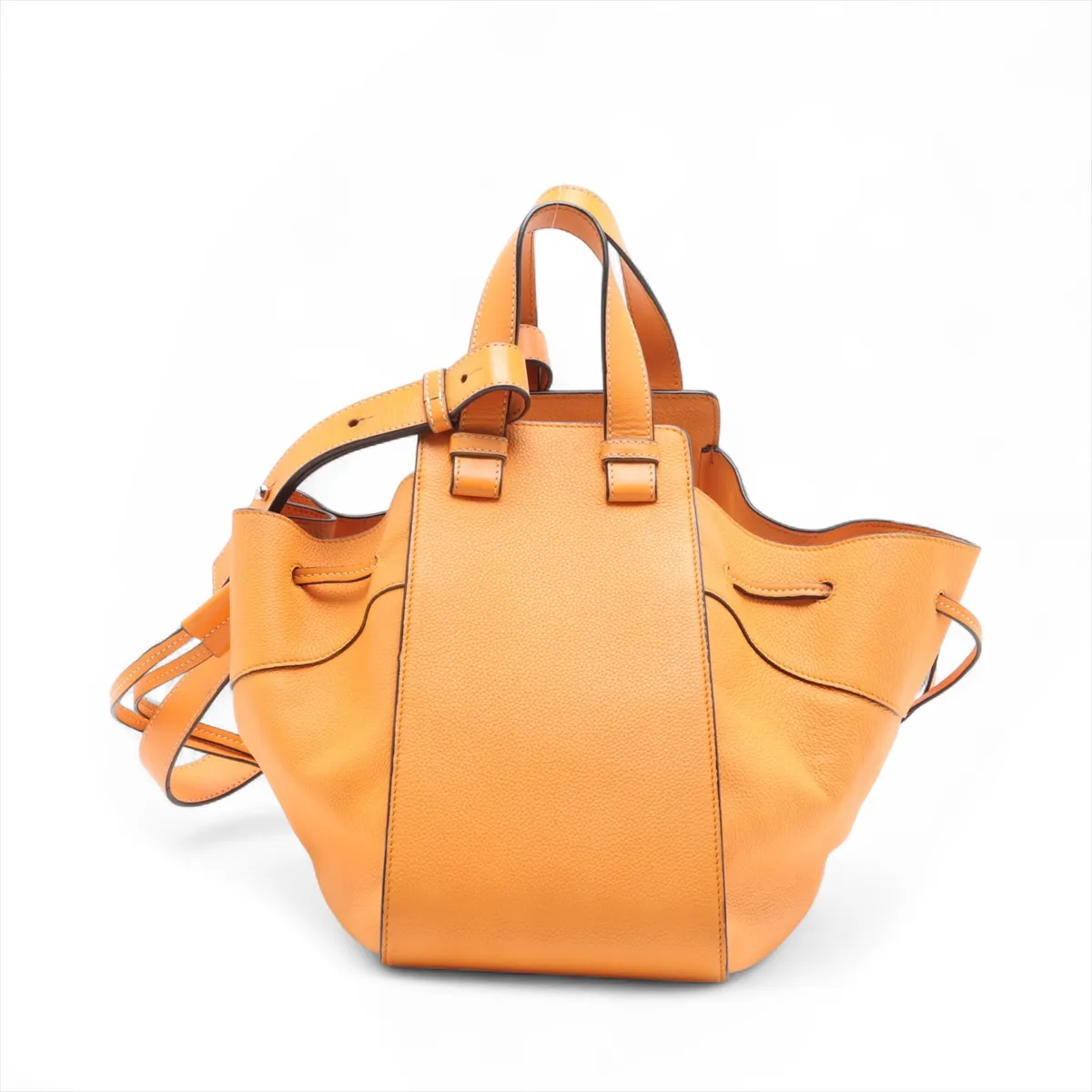 Hammock Drawstring Medium Leather 2WAY Handbag Yellow — view 2