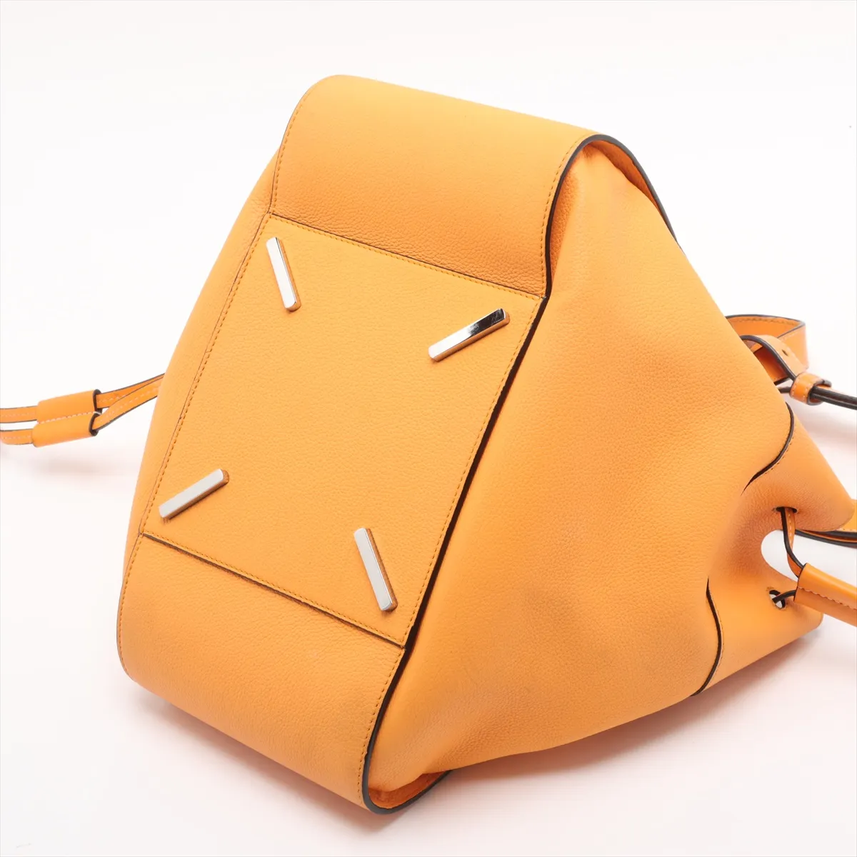 Hammock Drawstring Medium Leather 2WAY Handbag Yellow — view 3