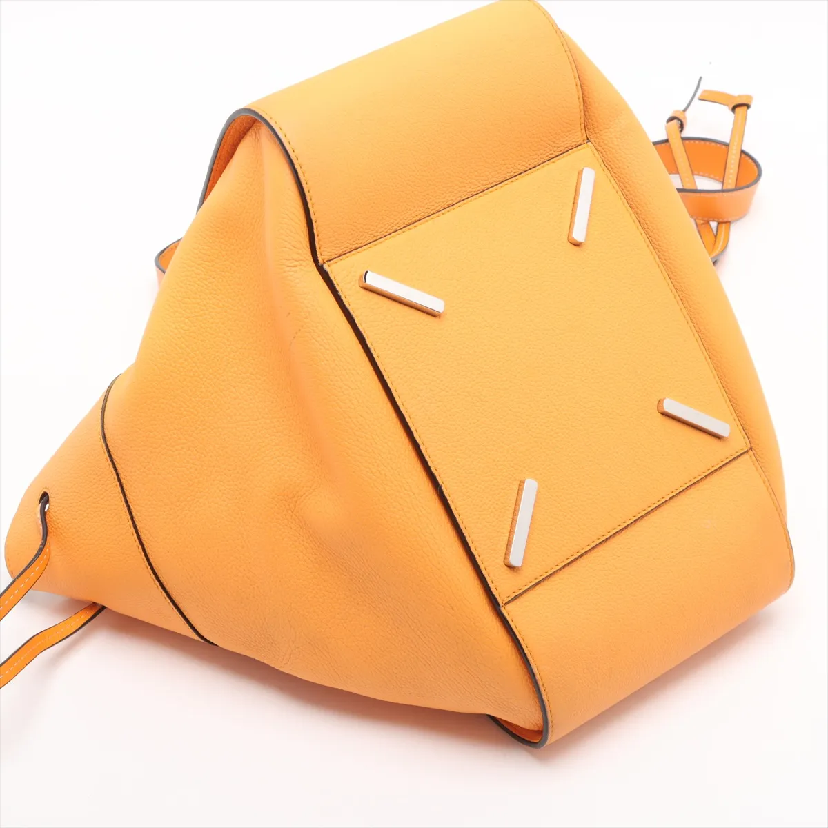 Hammock Drawstring Medium Leather 2WAY Handbag Yellow — view 4
