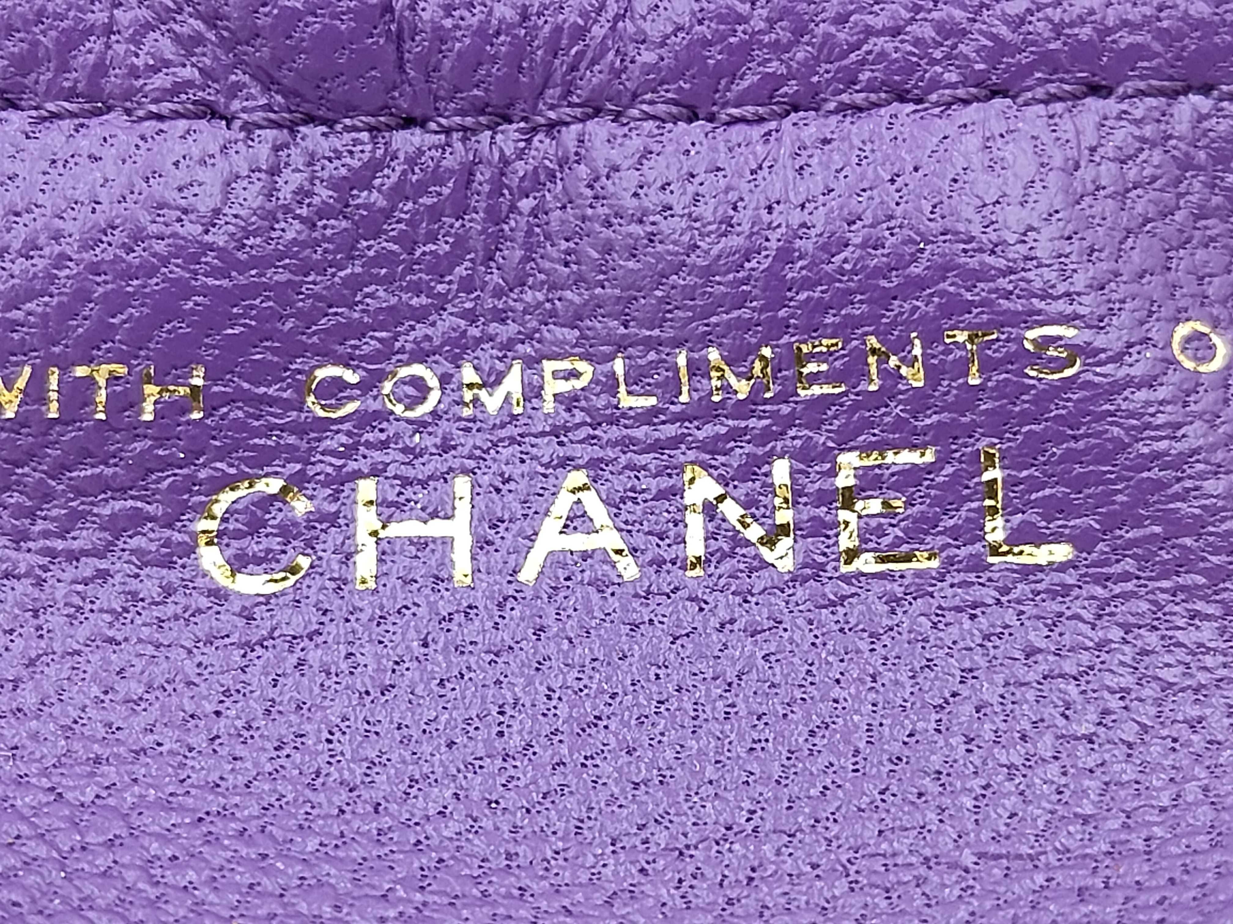 Coco Mark Ball Chain Shoulder Bag, Purple — view 9