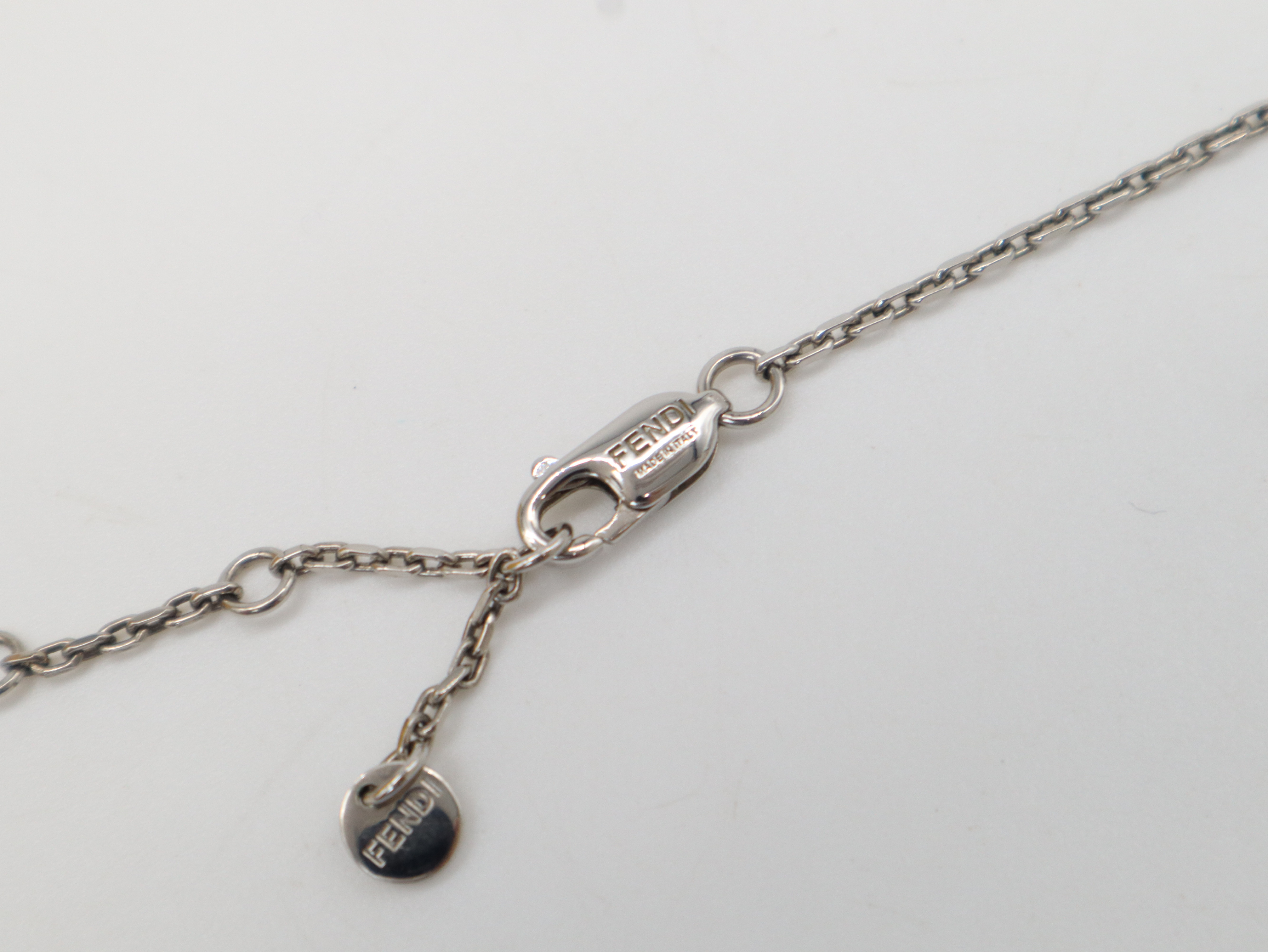 FF Logo Square Chain Necklace, 10g, with Box. — view 2