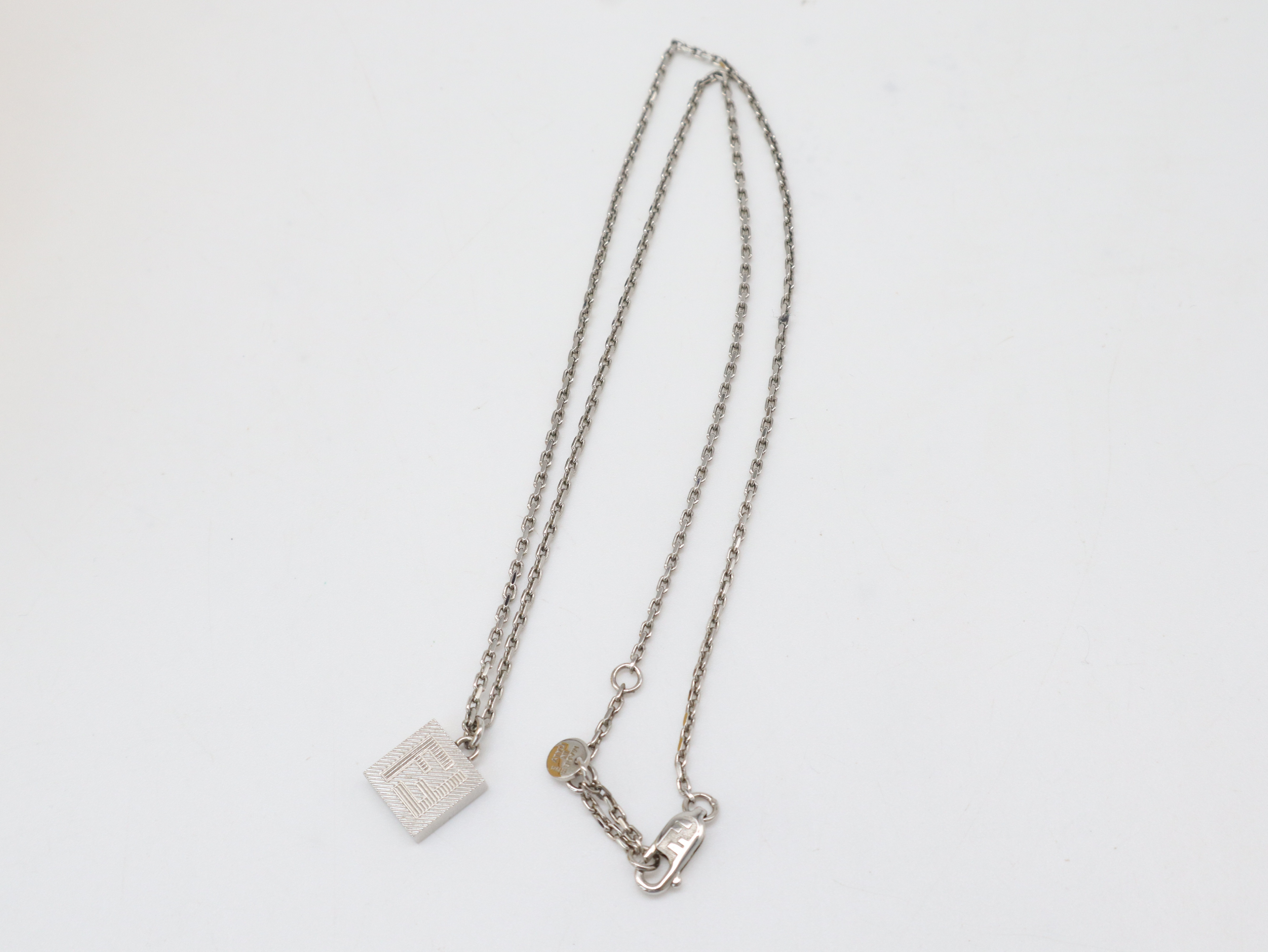 FF Logo Square Chain Necklace, 10g, with Box. — view 4