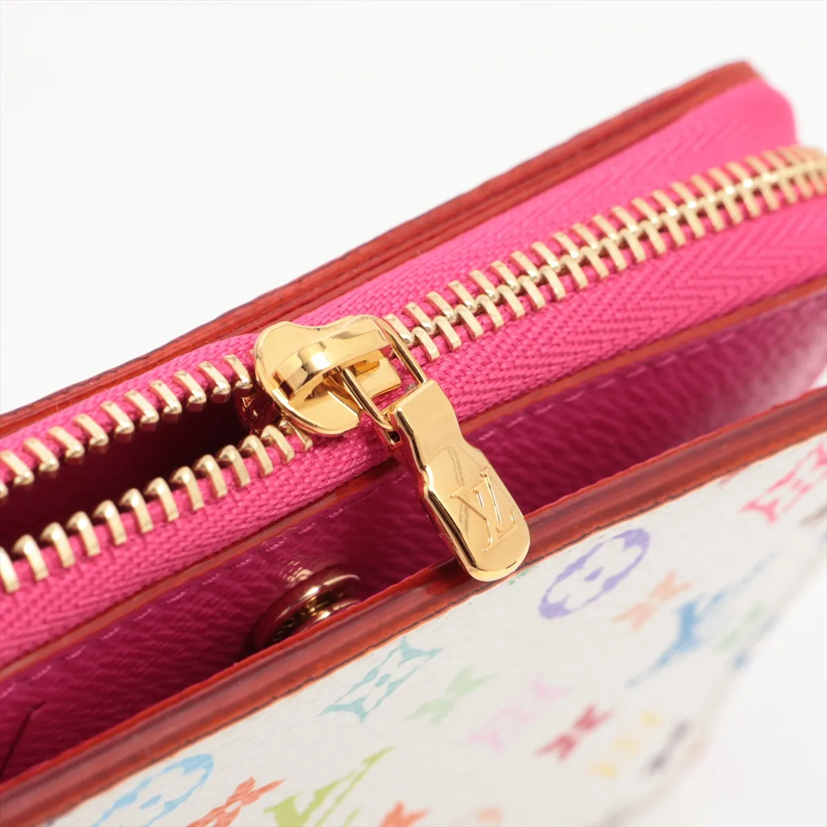 x Takashi Murakami Multicolor Portefeuille Lou M14093 Compact Wallet Bronze — view 8