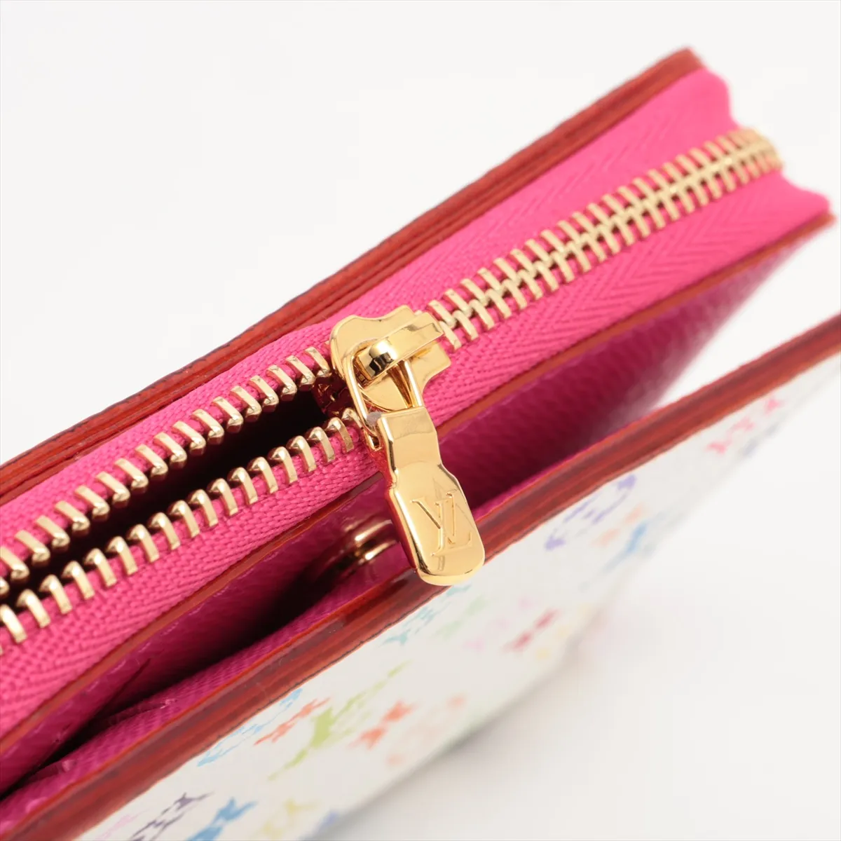 x Takashi Murakami Multicolor Portefeuille Lou M14093 Compact Wallet Bronze — view 9