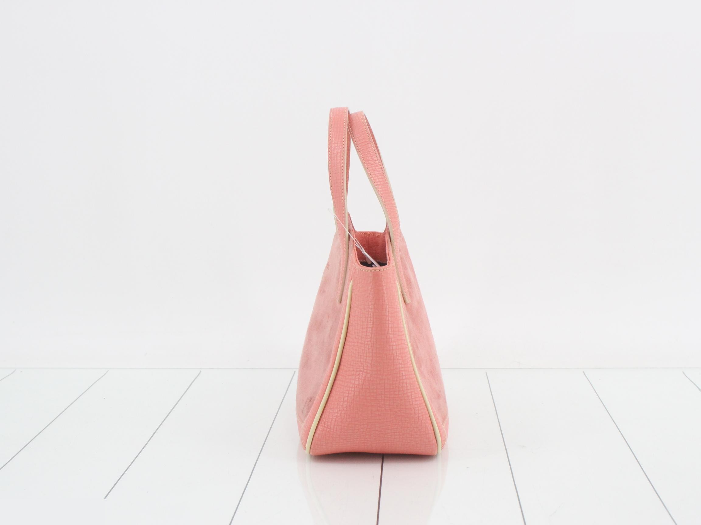 Suede and leather combination mini handbag — view 3