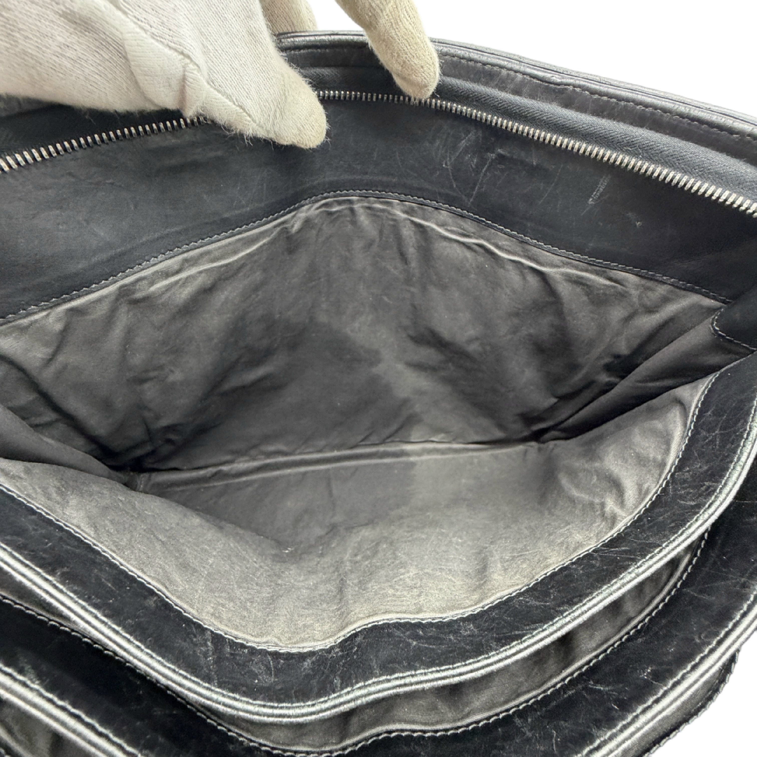 Intrecciato Leather Business Bag — view 13