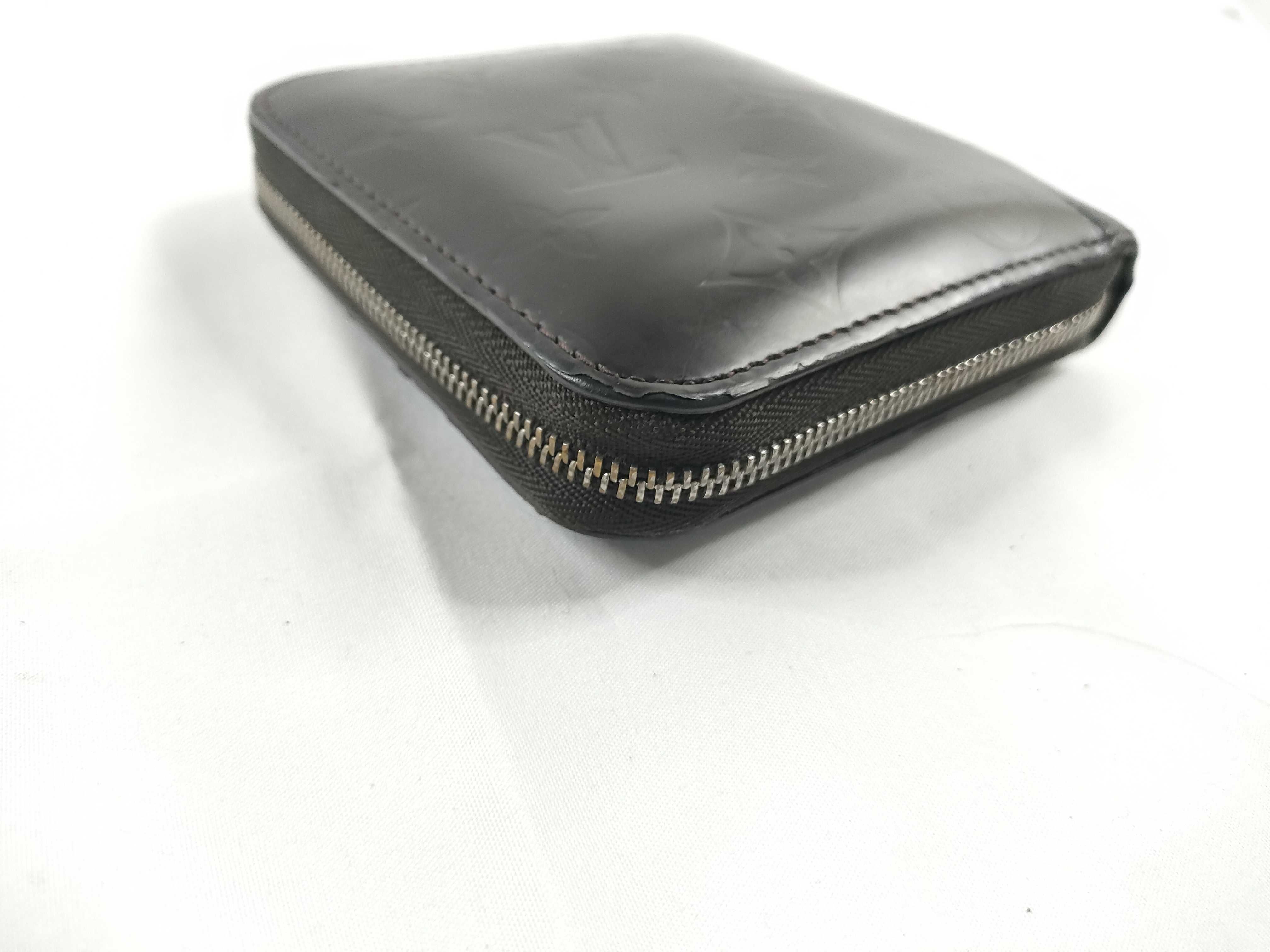 Monogram Glace Vuitton Zip Lounge Wallet Black — view 4