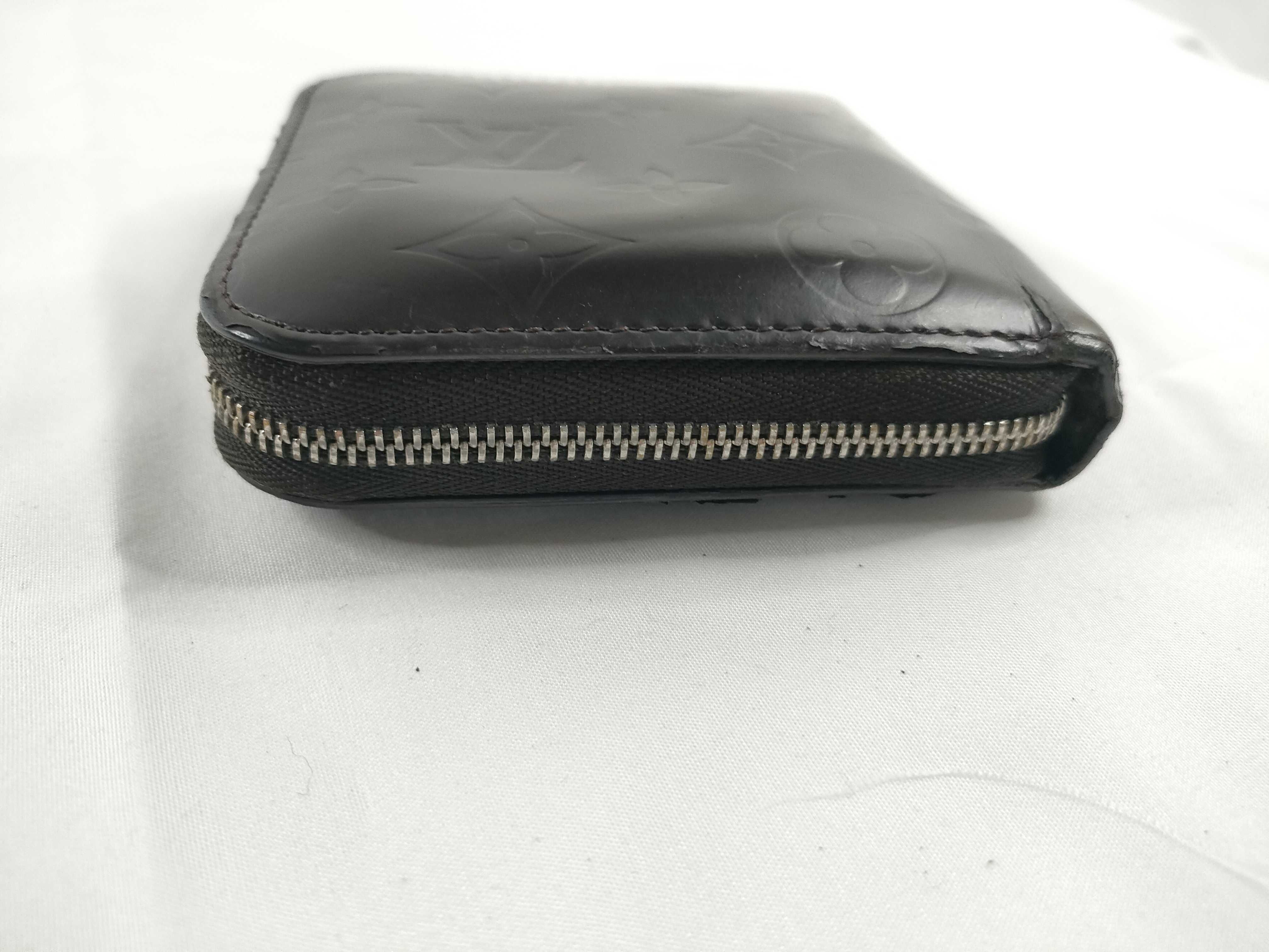 Monogram Glace Vuitton Zip Lounge Wallet Black — view 5