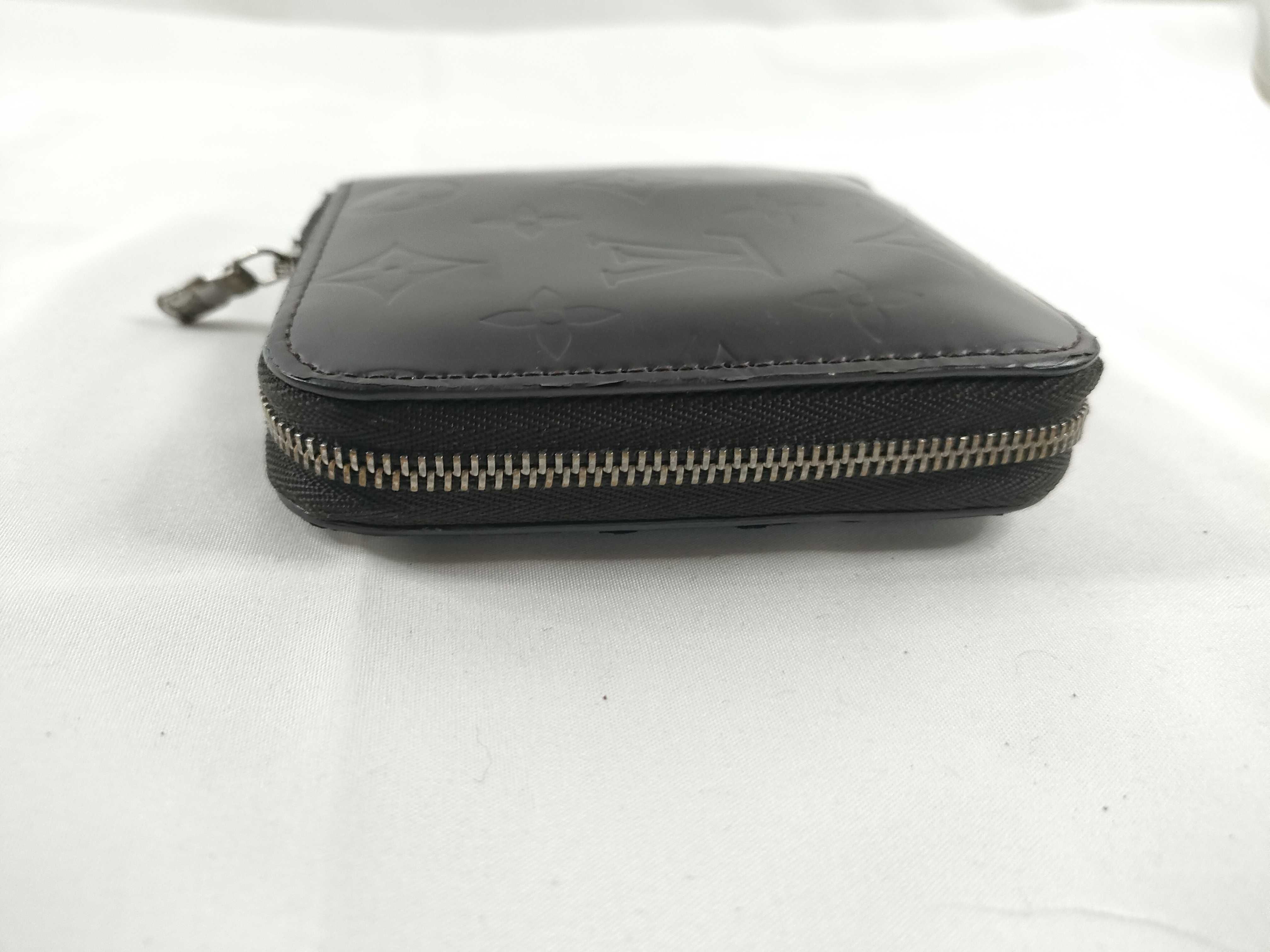Monogram Glace Vuitton Zip Lounge Wallet Black — view 6