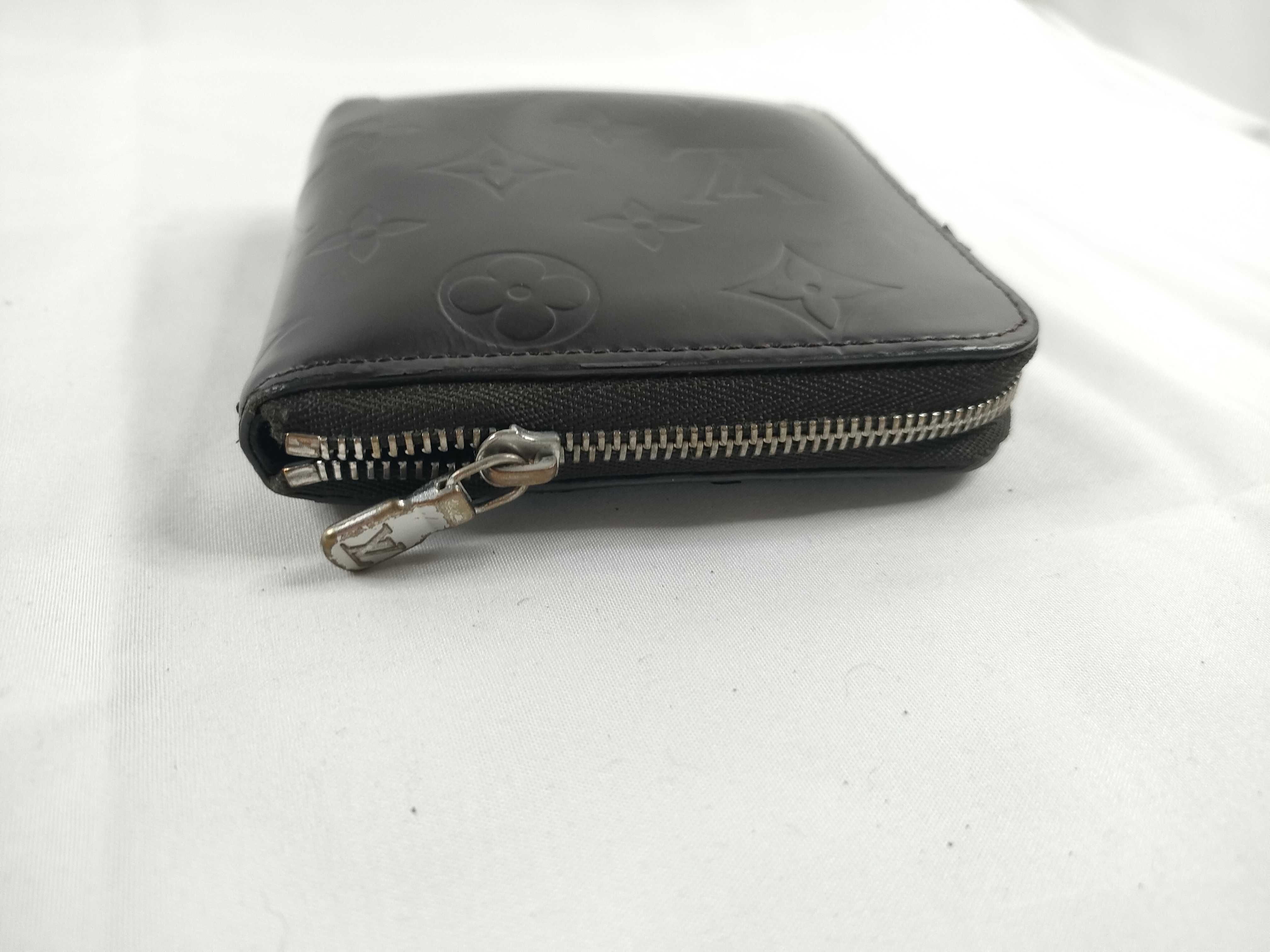 Monogram Glace Vuitton Zip Lounge Wallet Black — view 7