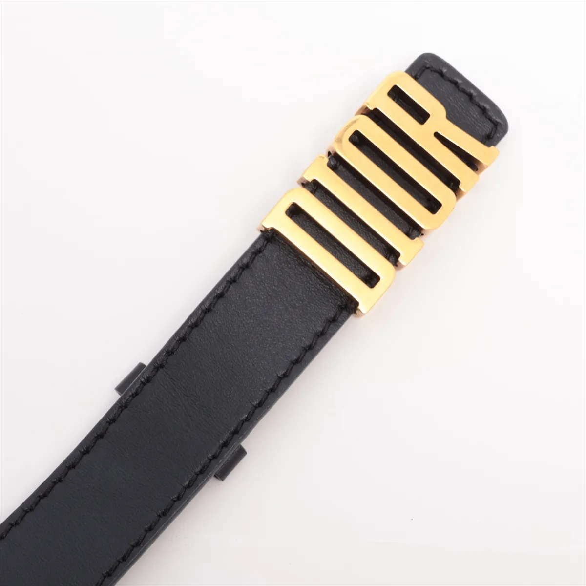 D-FENCE Belt 70 GP×Leather Black×Gold — view 2