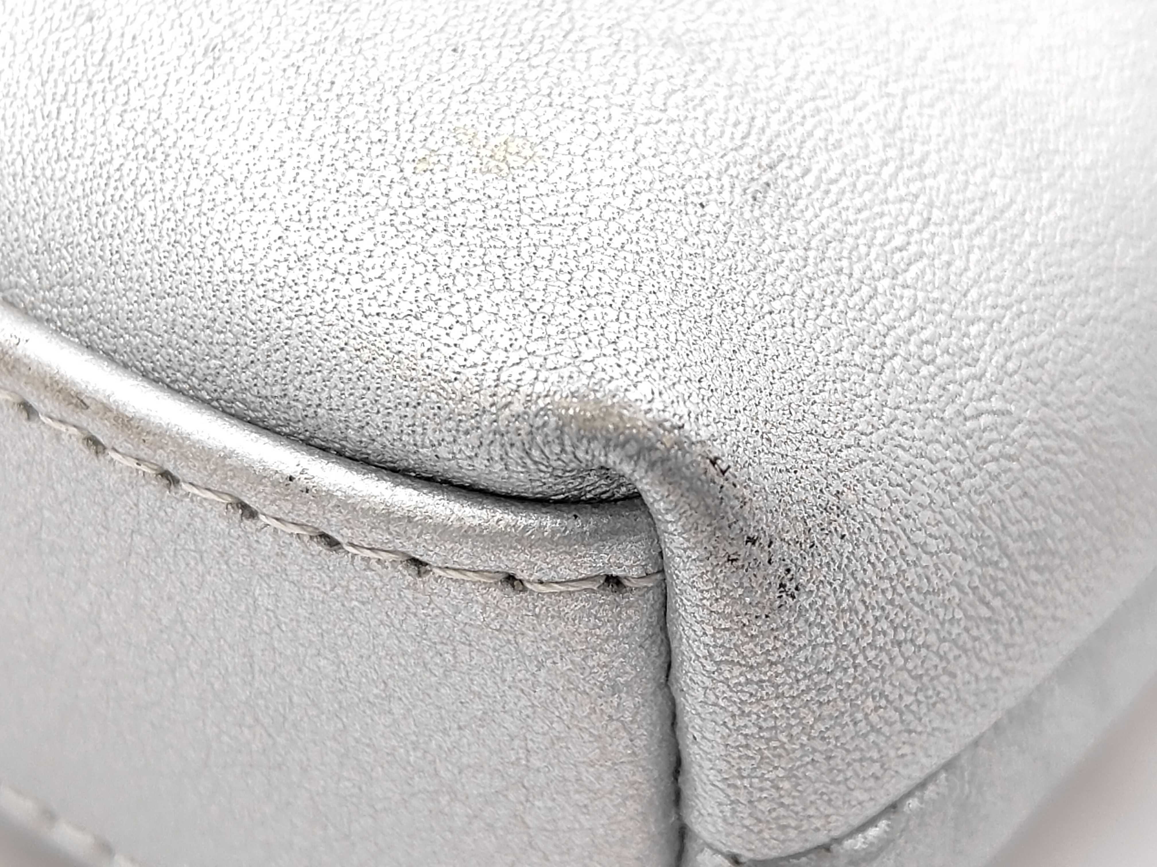 RUE CAMBON Keyboard Clutch Bag, Silver Leather, Serial Number 24 — view 5