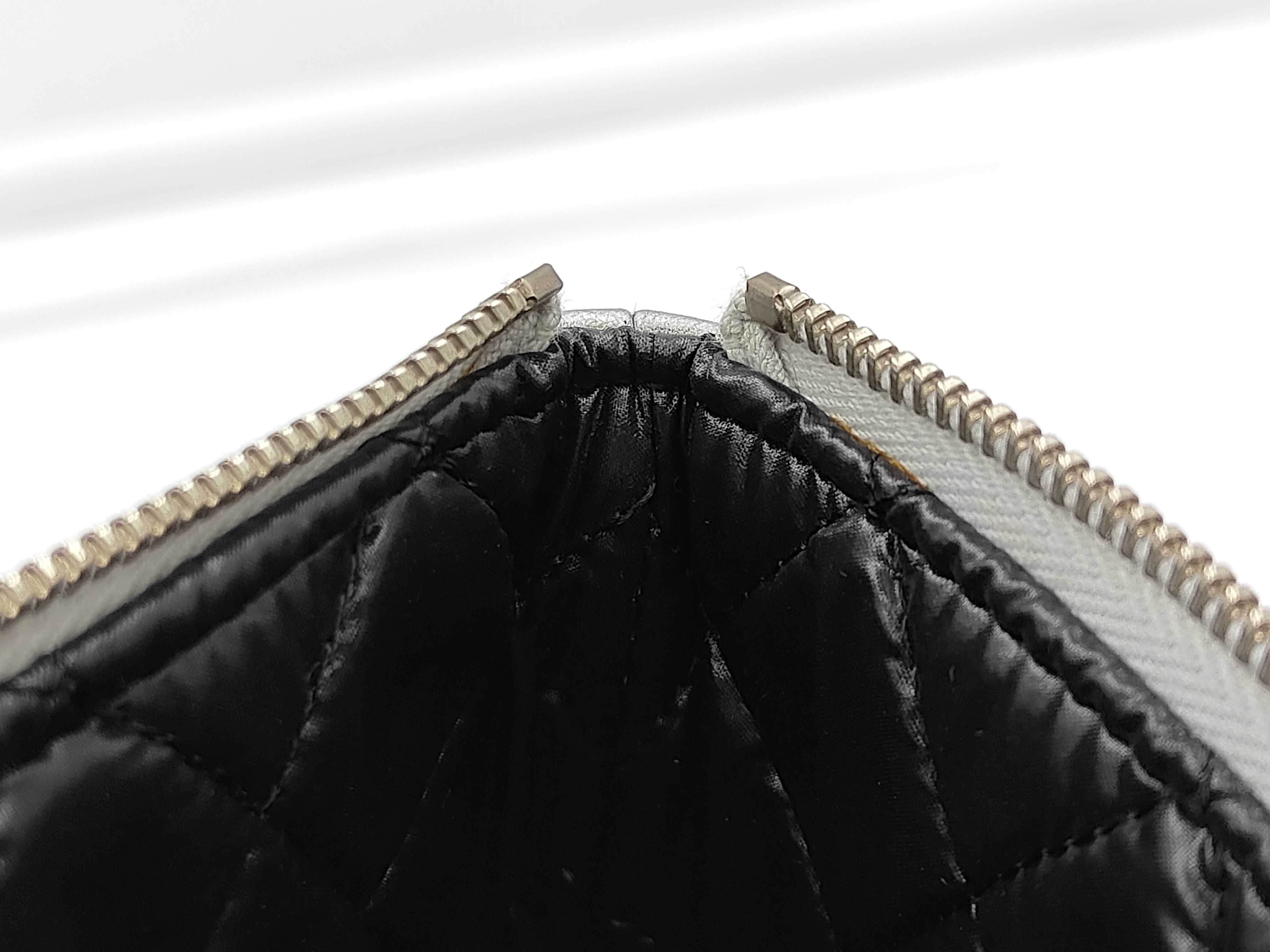 RUE CAMBON Keyboard Clutch Bag, Silver Leather, Serial Number 24 — view 7