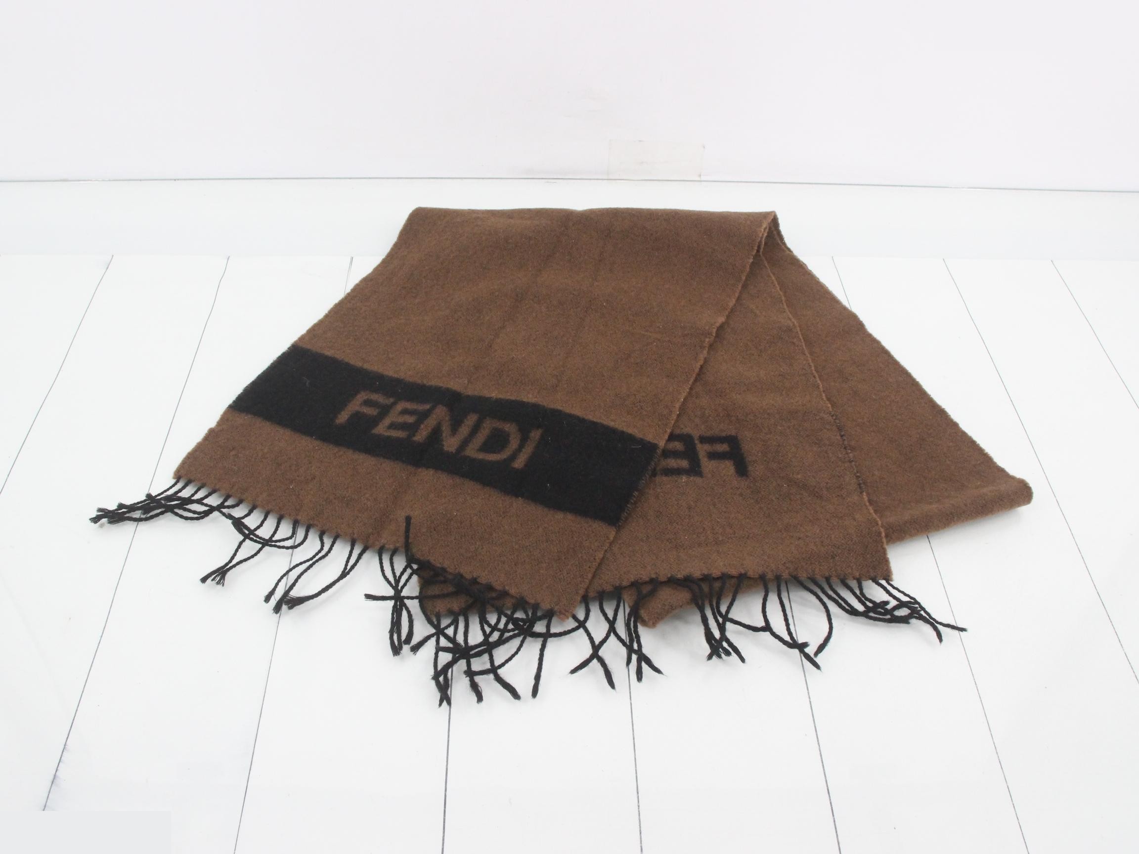 logo scarf, black — view 2
