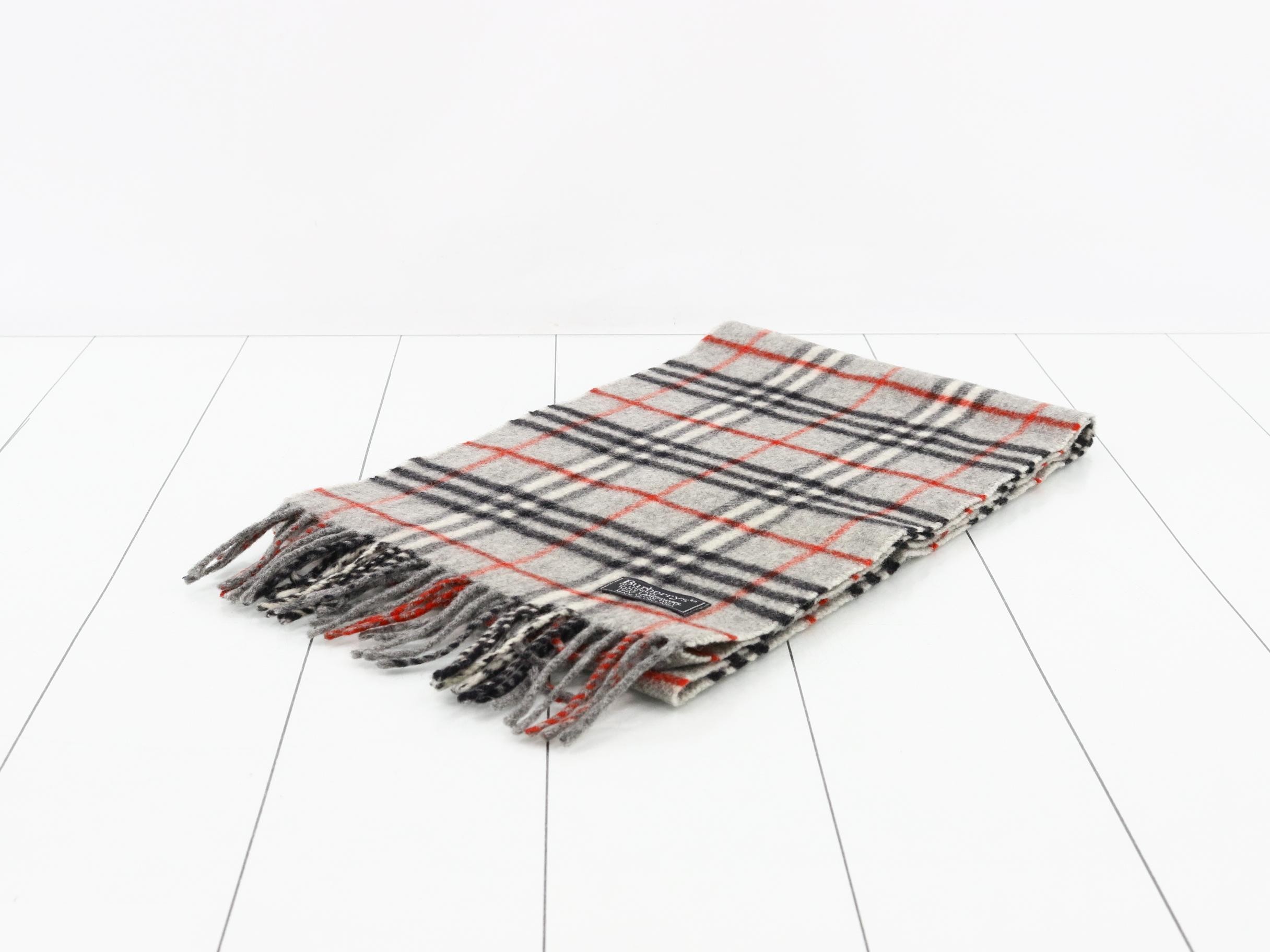 Nova Check Scarf, Gray