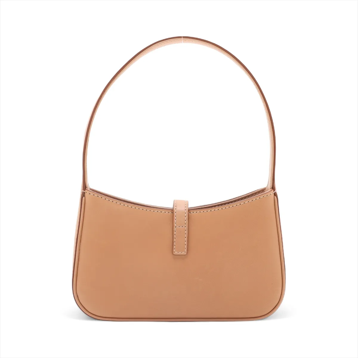 Mini Hobo Leather Handbag, Brown, 710318 — view 2