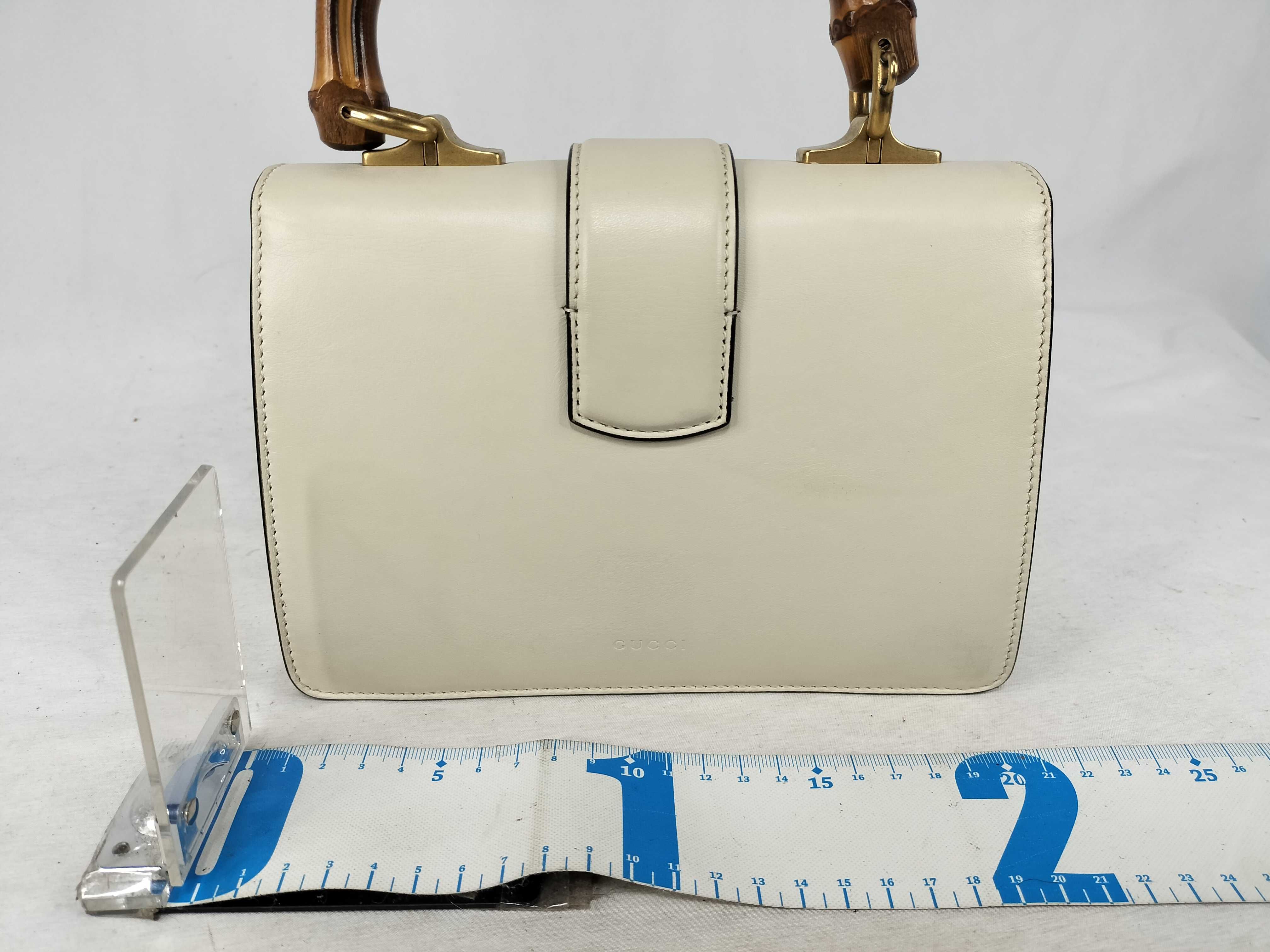 Bamboo Gucci Handbag Dionysus Leather Bamboo White Handbag — view 2