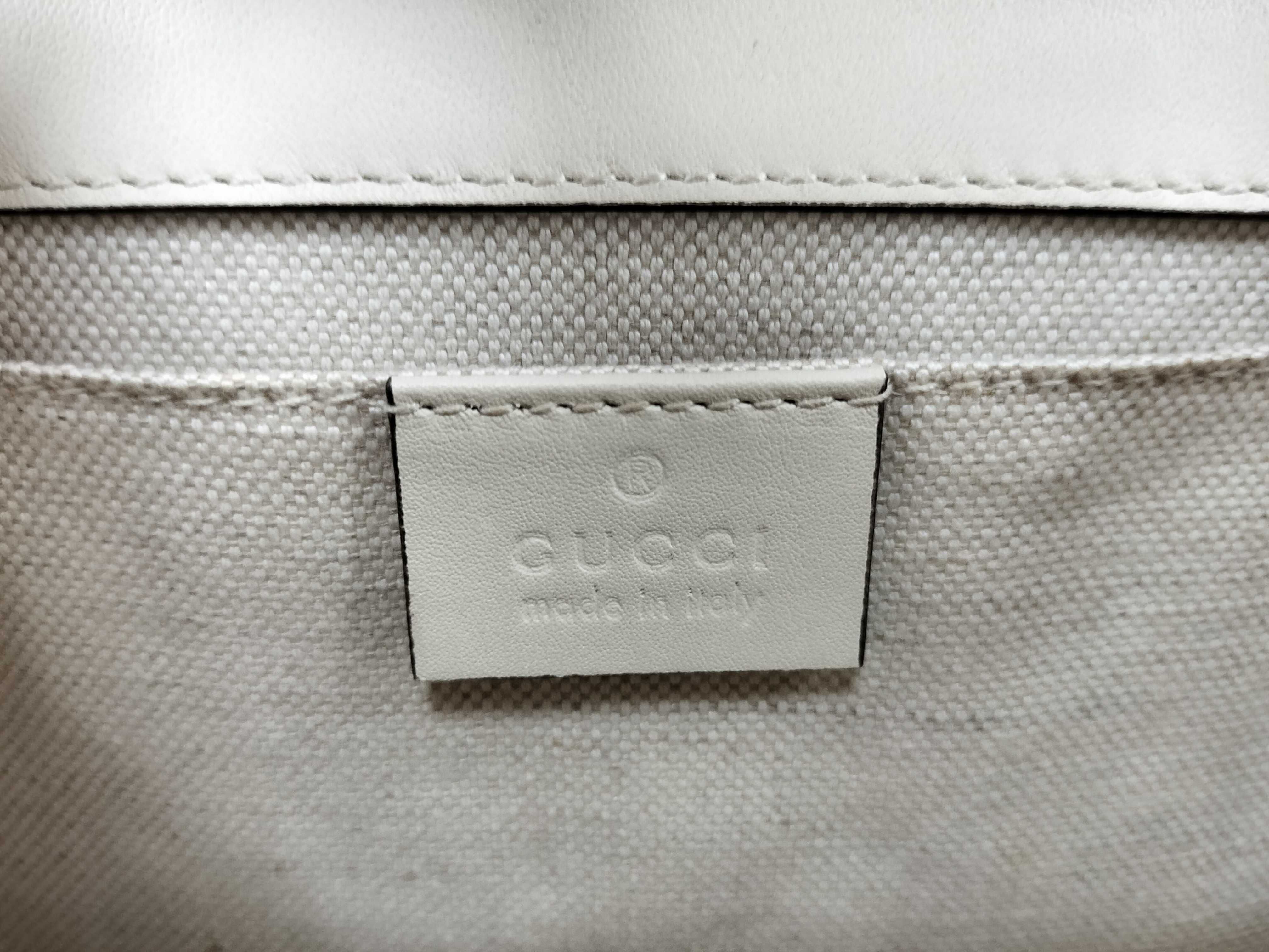 Bamboo Gucci Handbag Dionysus Leather Bamboo White Handbag — view 12