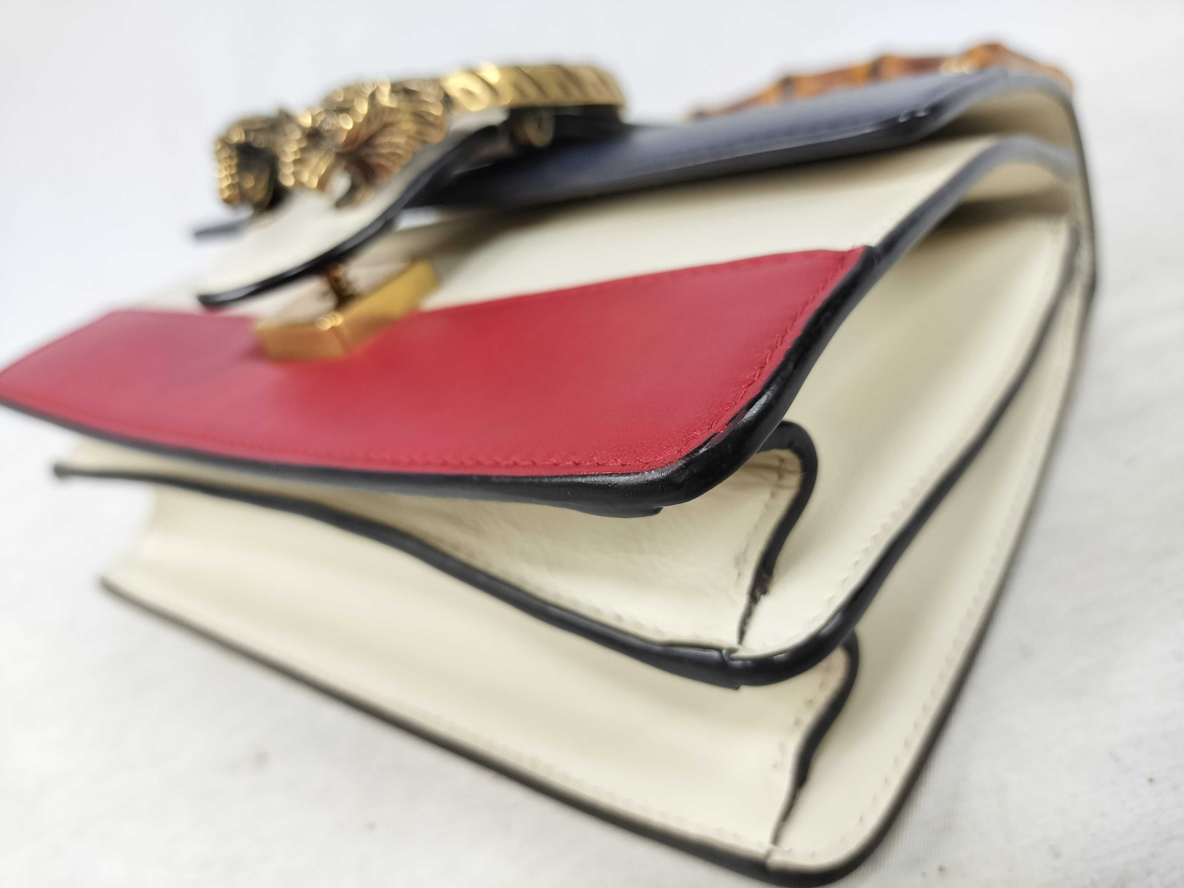 Bamboo Gucci Handbag Dionysus Leather Bamboo White Handbag — view 6