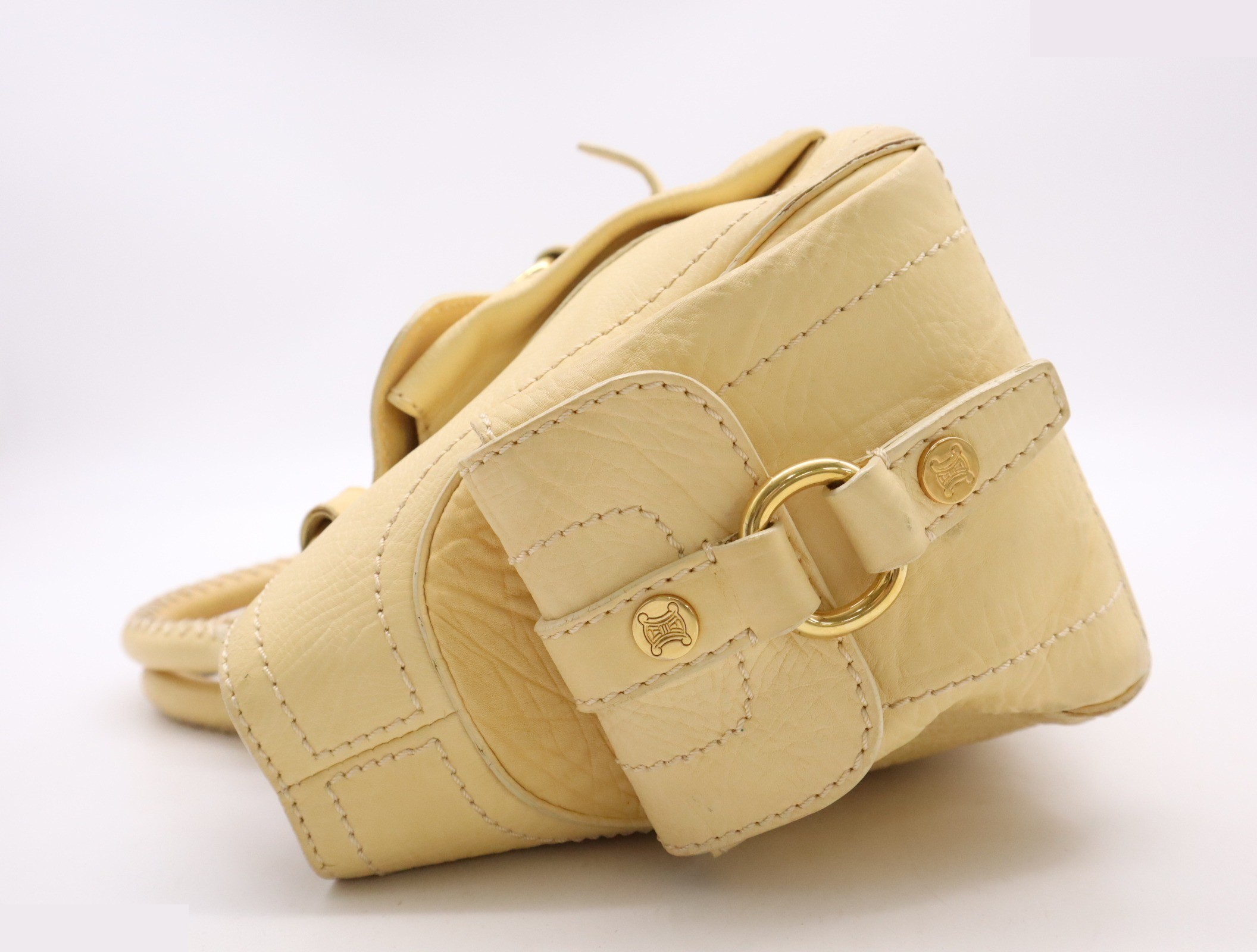 Leather boogie bag beige GD metal fittings — view 3
