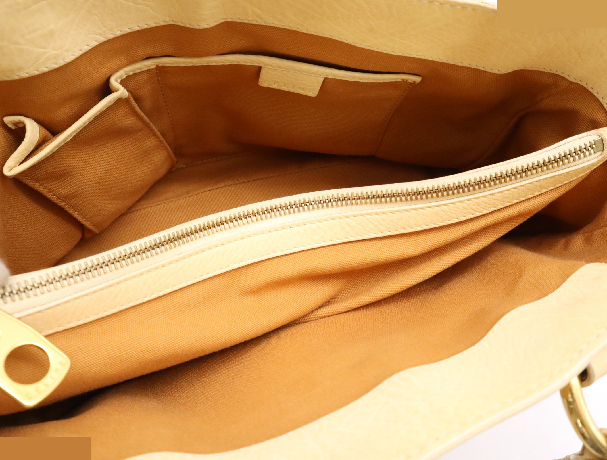 Leather boogie bag beige GD metal fittings — view 7