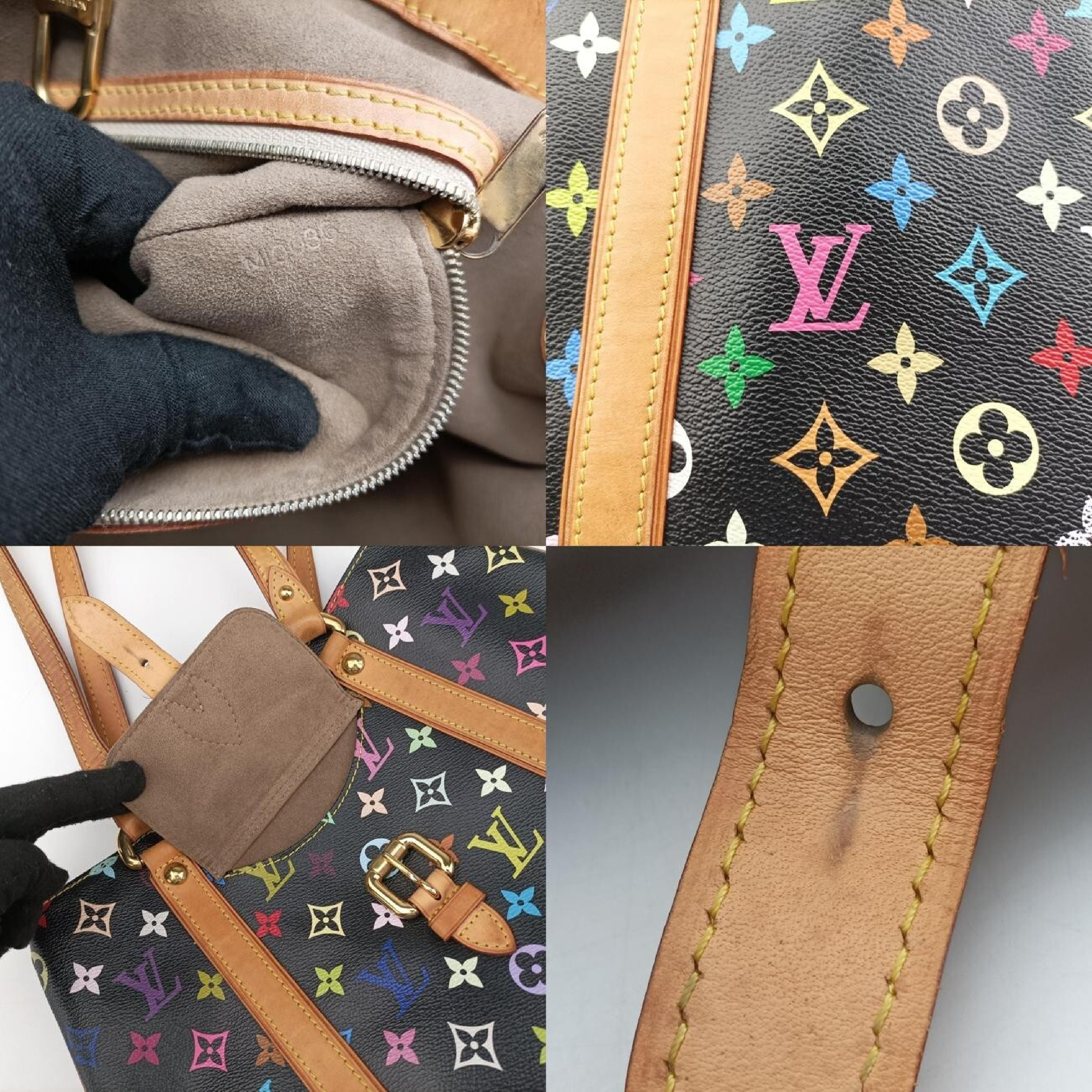 Aurelia MM Noir Monogram Multicolor M40095 MI0086 Shoulder Bag — view 8