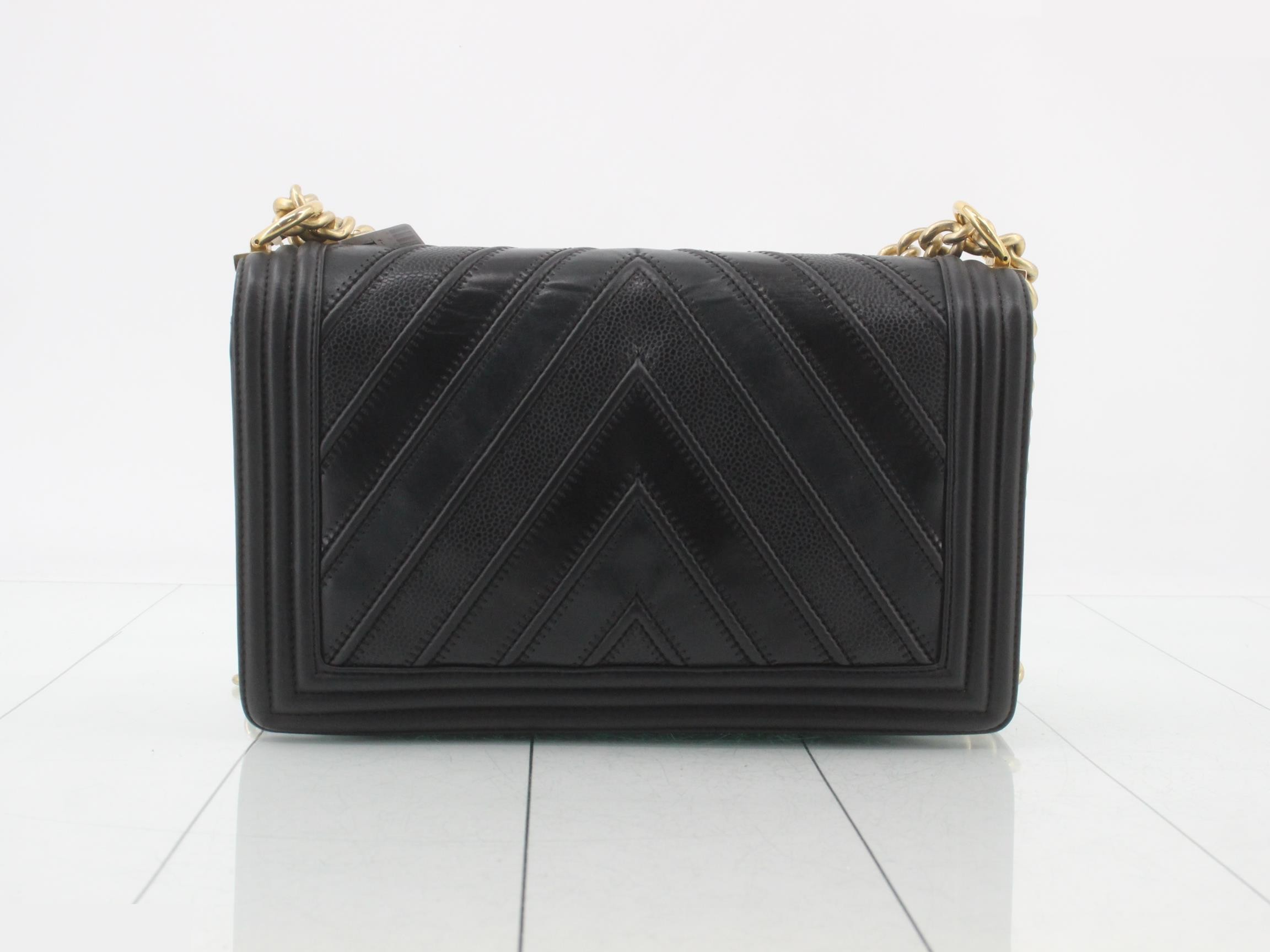 V-stitch Boy Chanel Chain Shoulder Bag — view 2