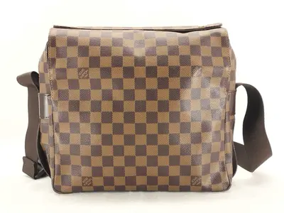 Damier Naviglio Shoulder Bag, Damier Ebene, N45255 Shoulder Bag