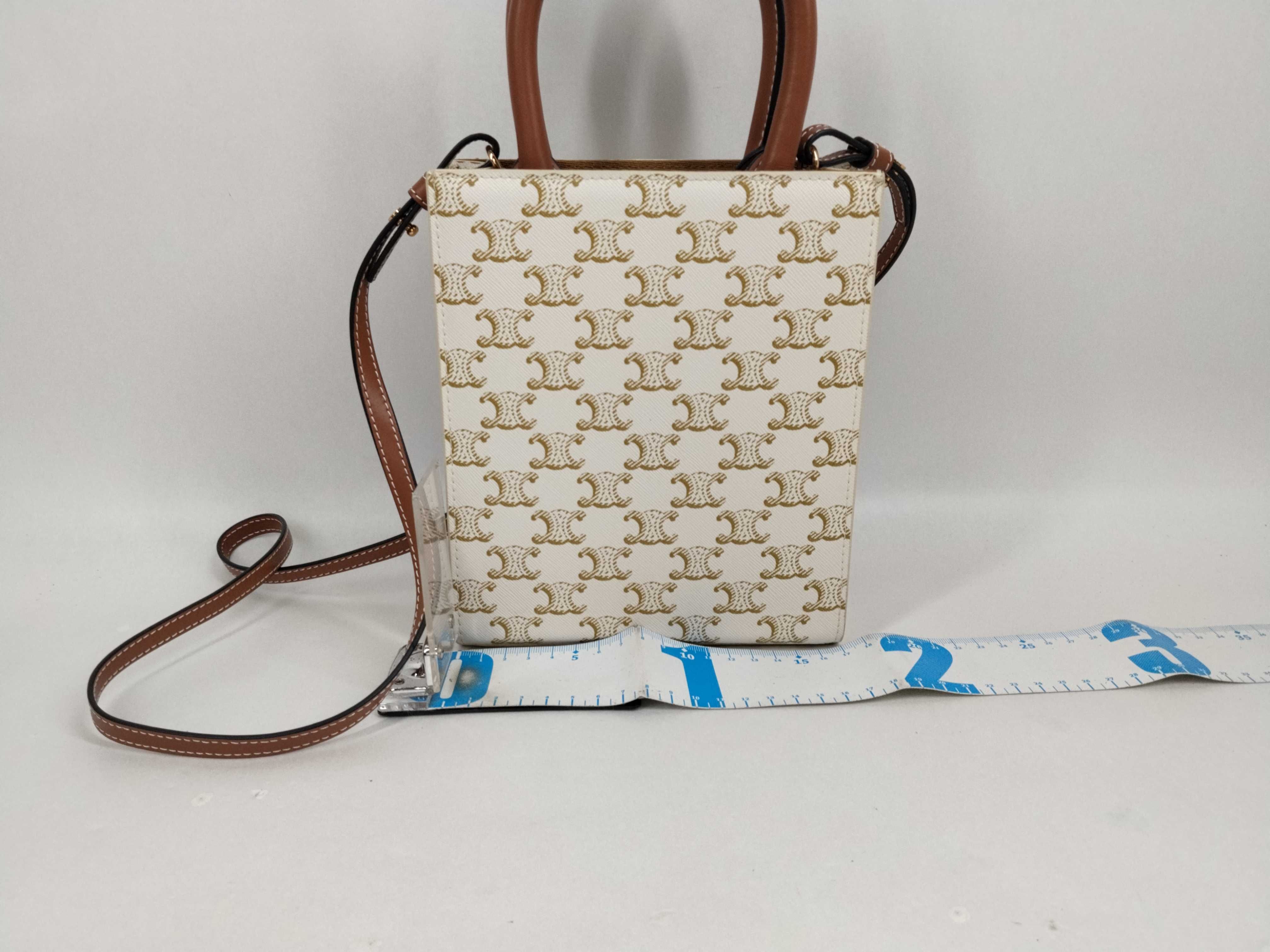 Mini Vertical Cabas Triomphe PVC 2-Way Handbag — view 2
