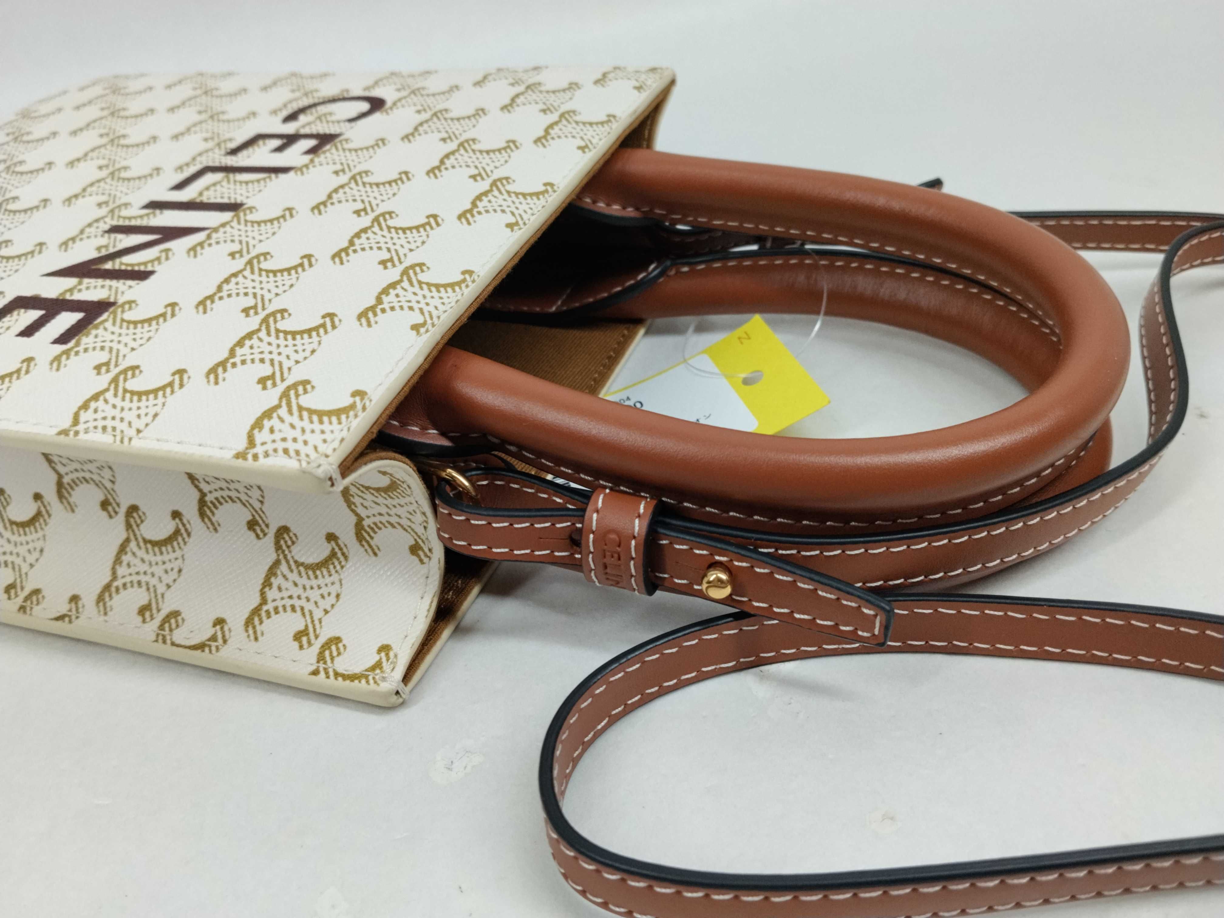 Mini Vertical Cabas Triomphe PVC 2-Way Handbag — view 7
