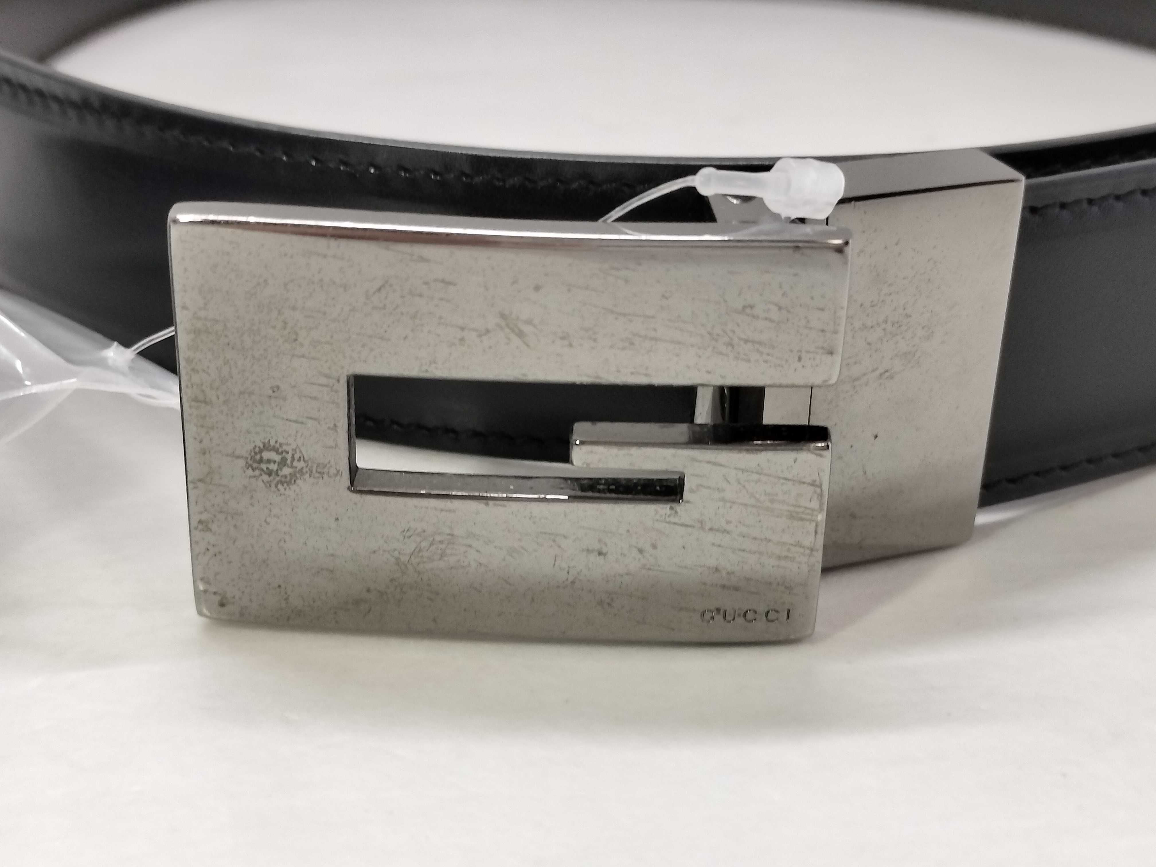 G buckle leather belt bag belt — view 2