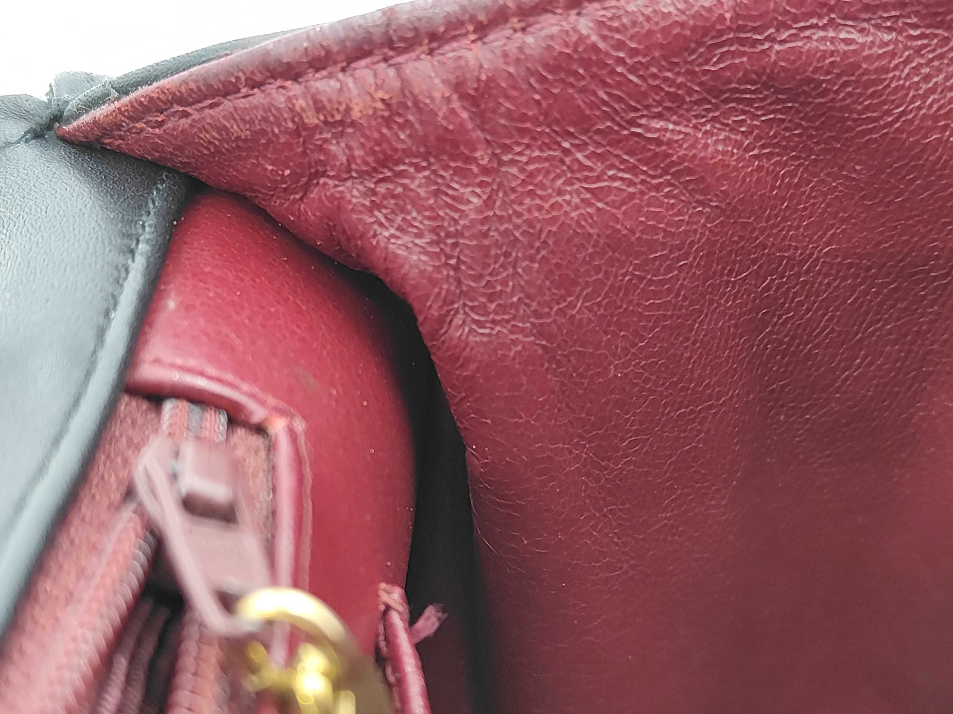 Large Matelassé Lambskin Chain Shoulder Bag — view 13