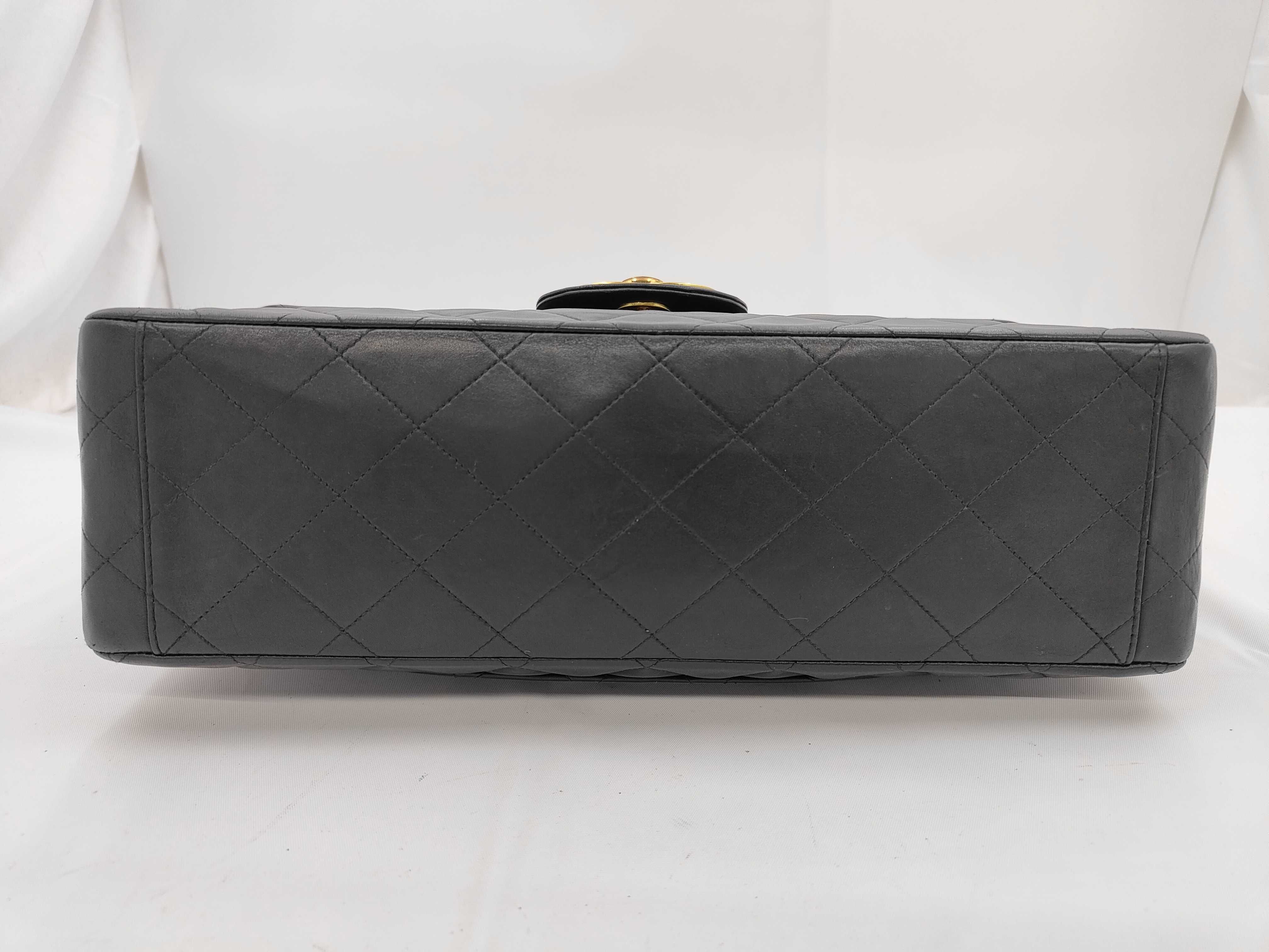 Large Matelassé Lambskin Chain Shoulder Bag — view 5