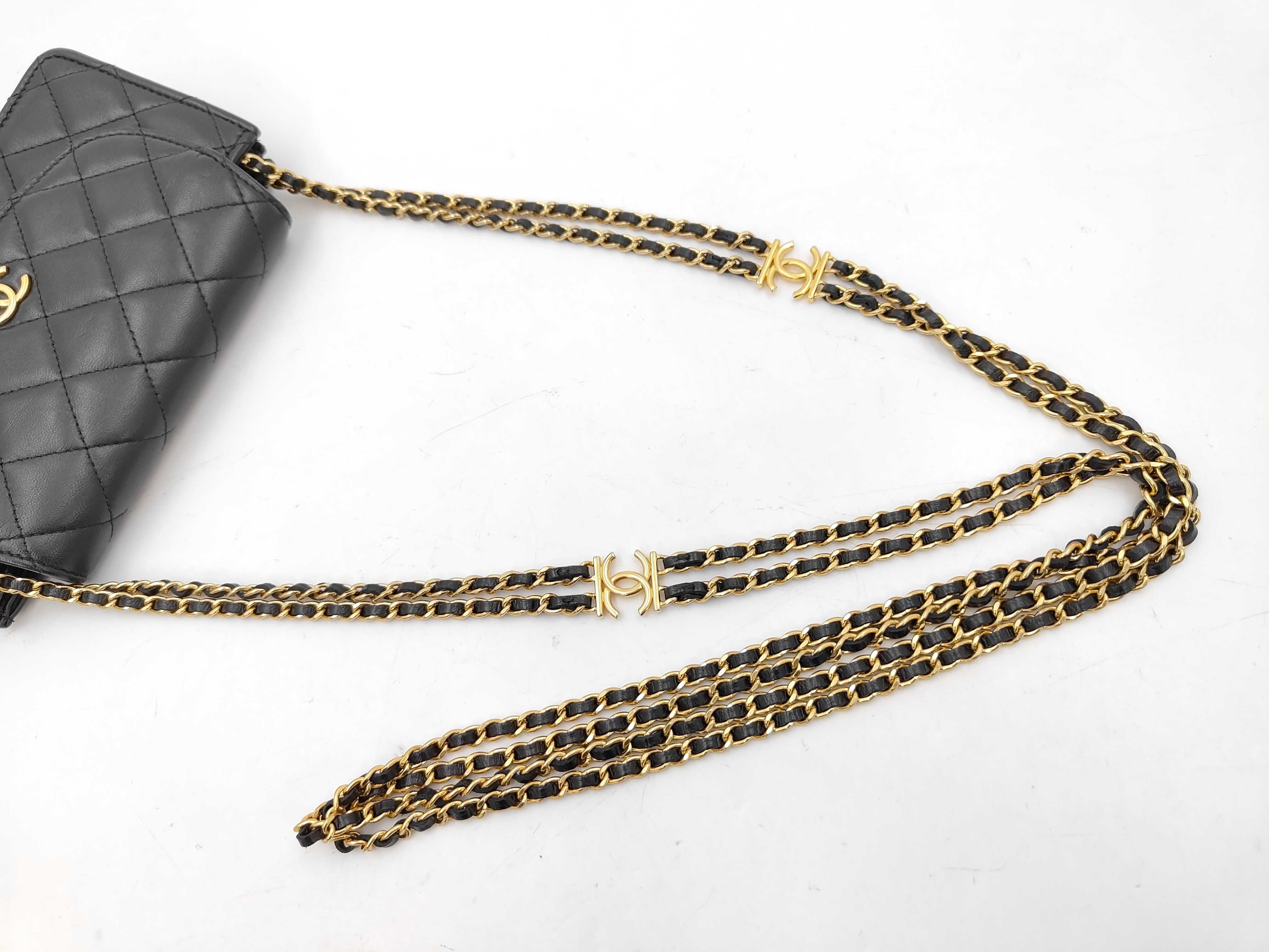 Matelassé Coco Mark Phone Case Chain Wallet Shoulder Bag — view 3