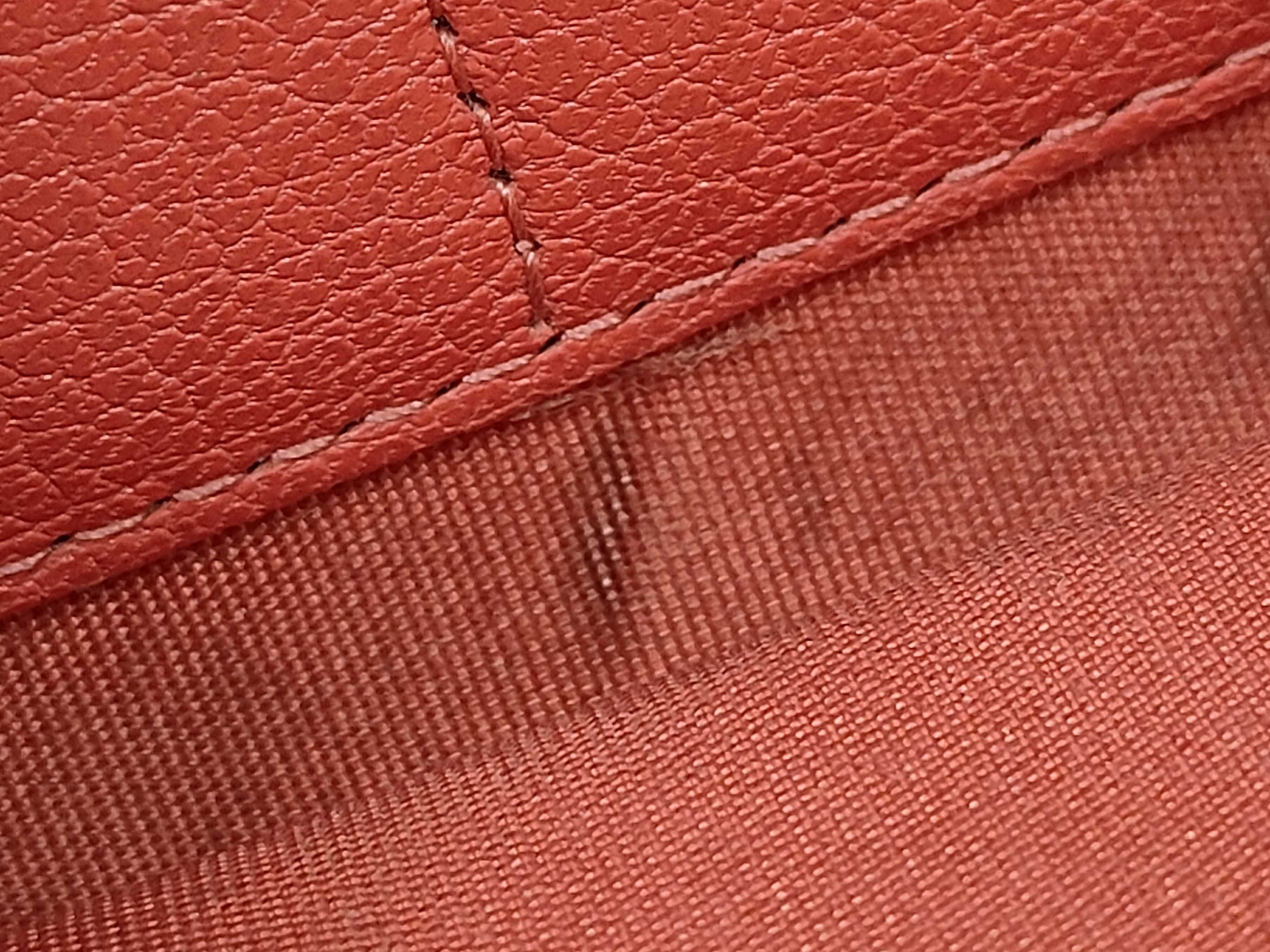 V-stitch flap wallet, Chevron pattern, No. 27, Pink. — view 15