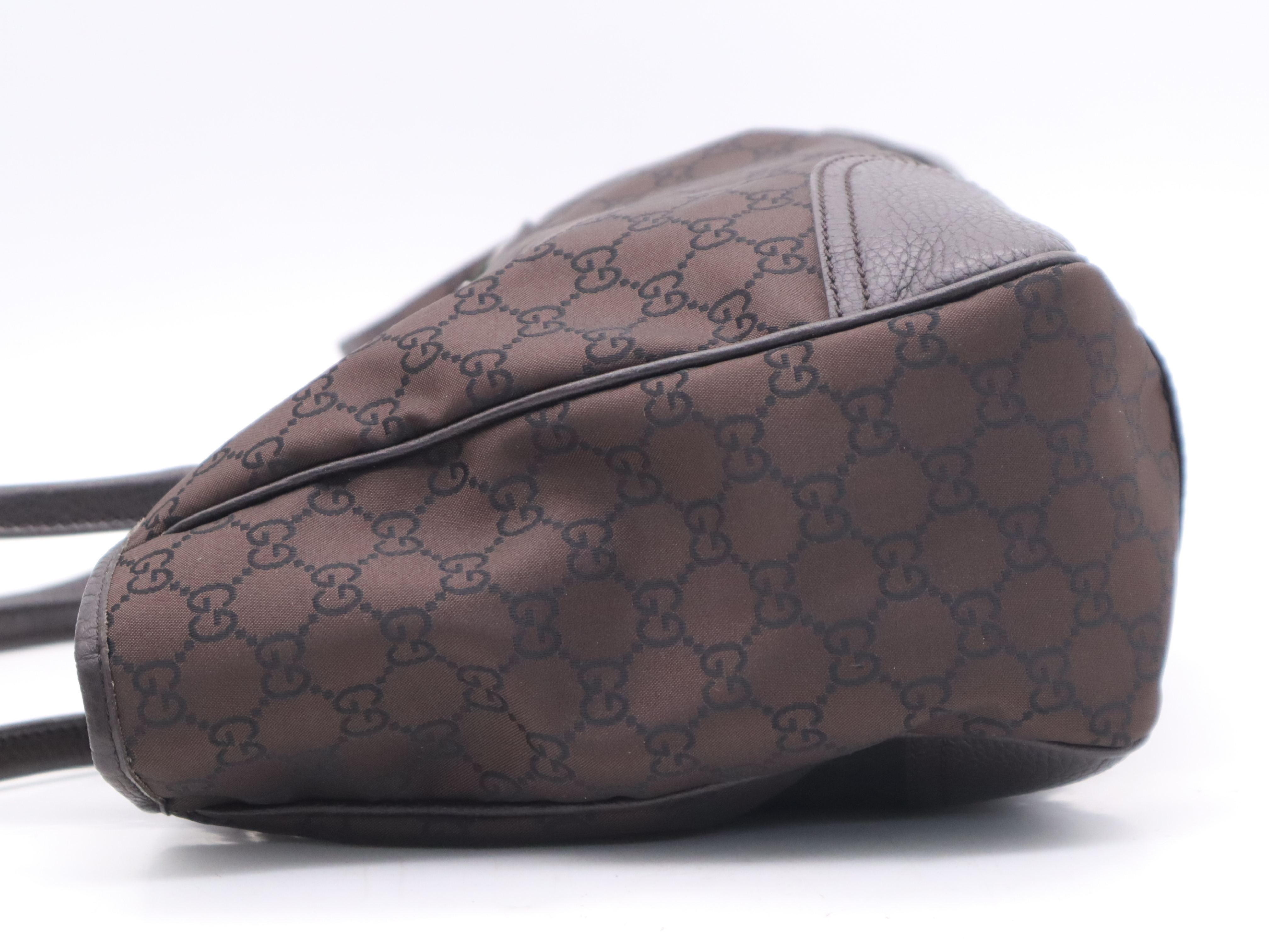 293592 GG Nylon Brown Tote Bag — view 3