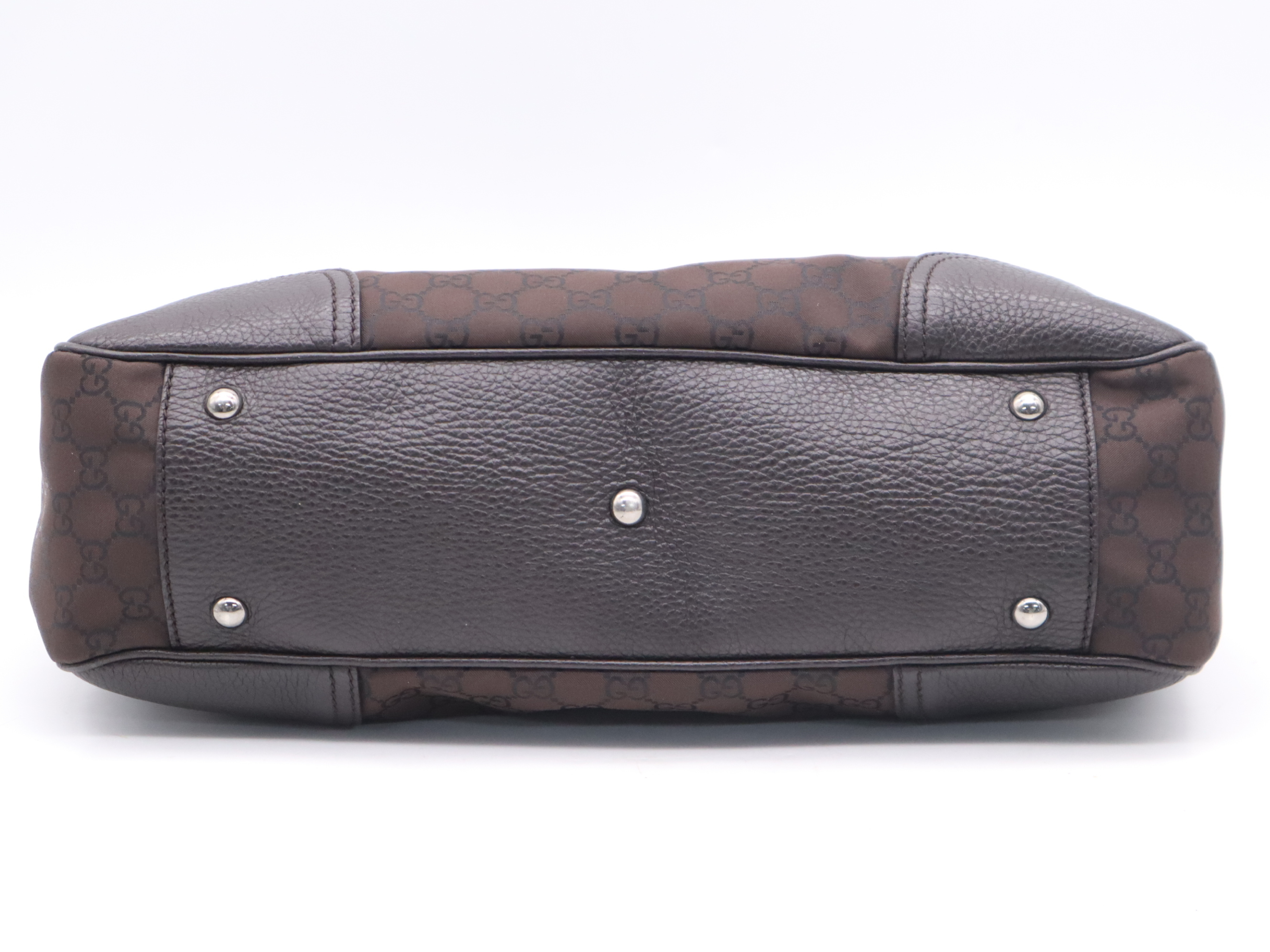 293592 GG Nylon Brown Tote Bag — view 4