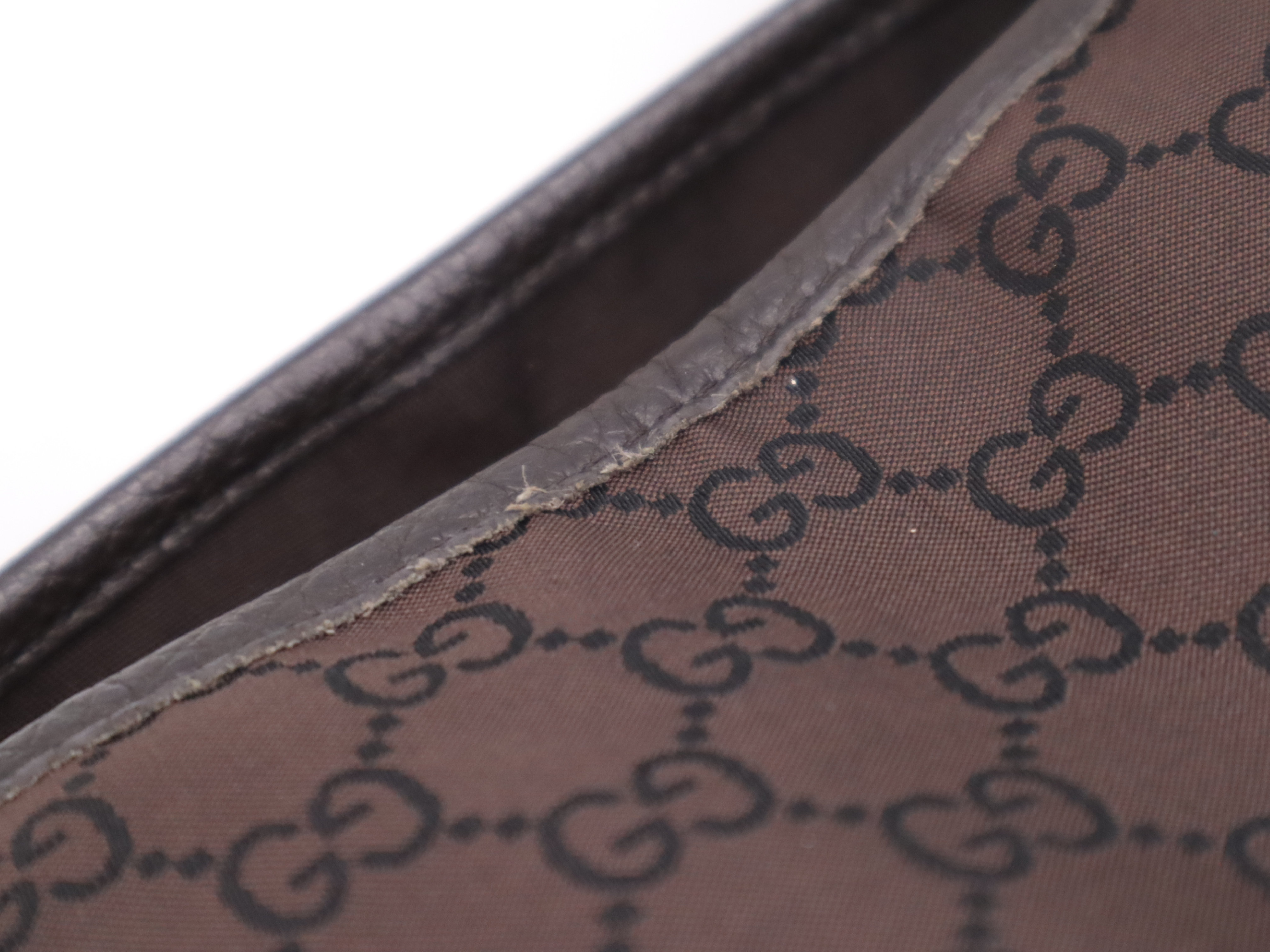293592 GG Nylon Brown Tote Bag — view 9