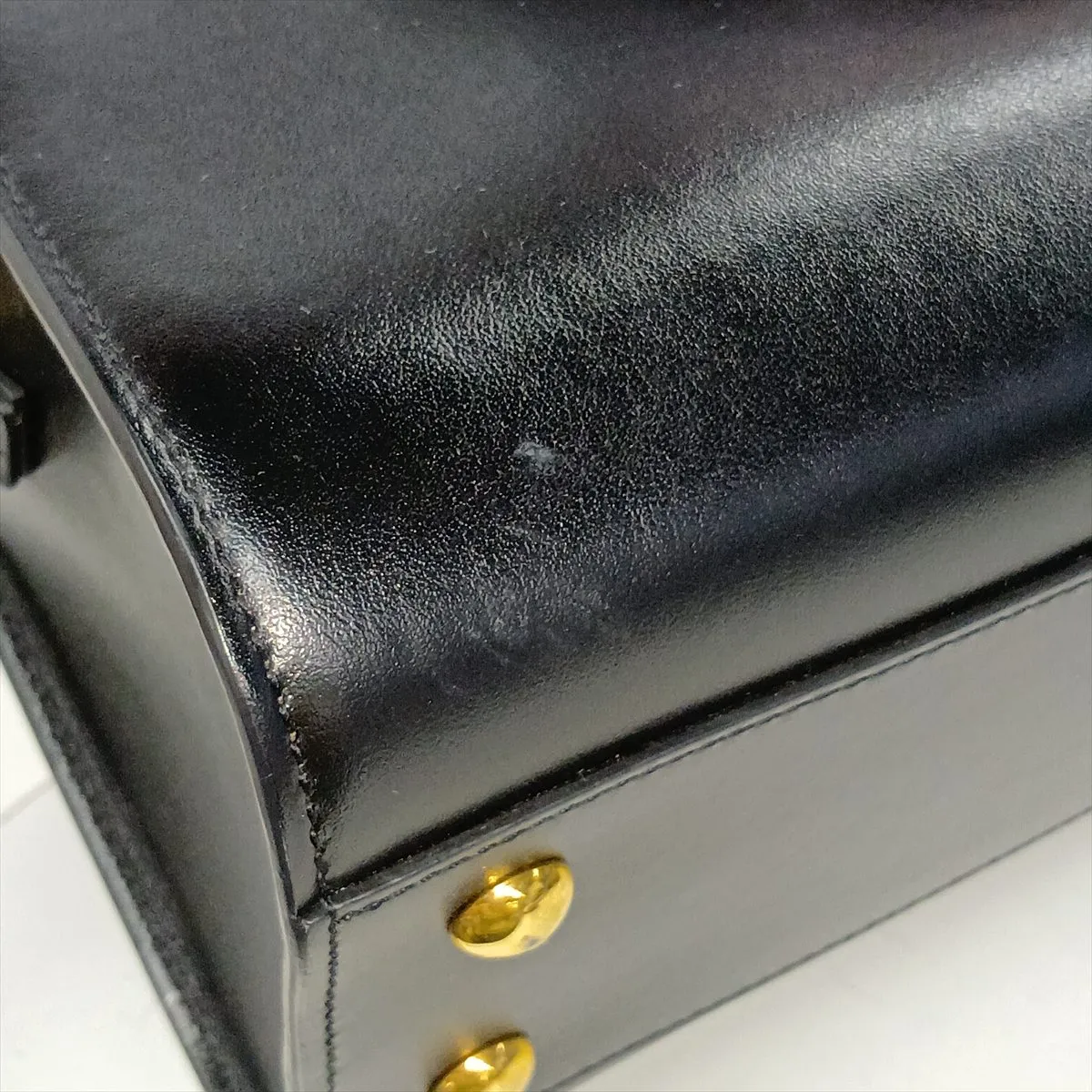 Baby Cabas Leather 2-Way Handbag, Black, 472466 — view 12