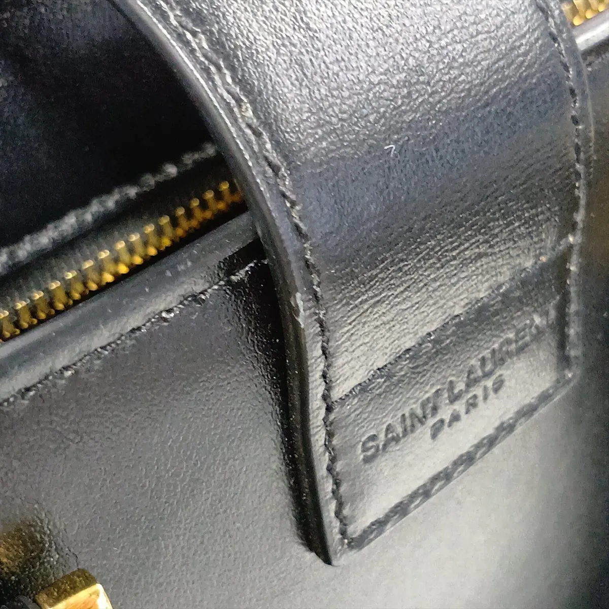 Baby Cabas Leather 2-Way Handbag, Black, 472466 — view 13