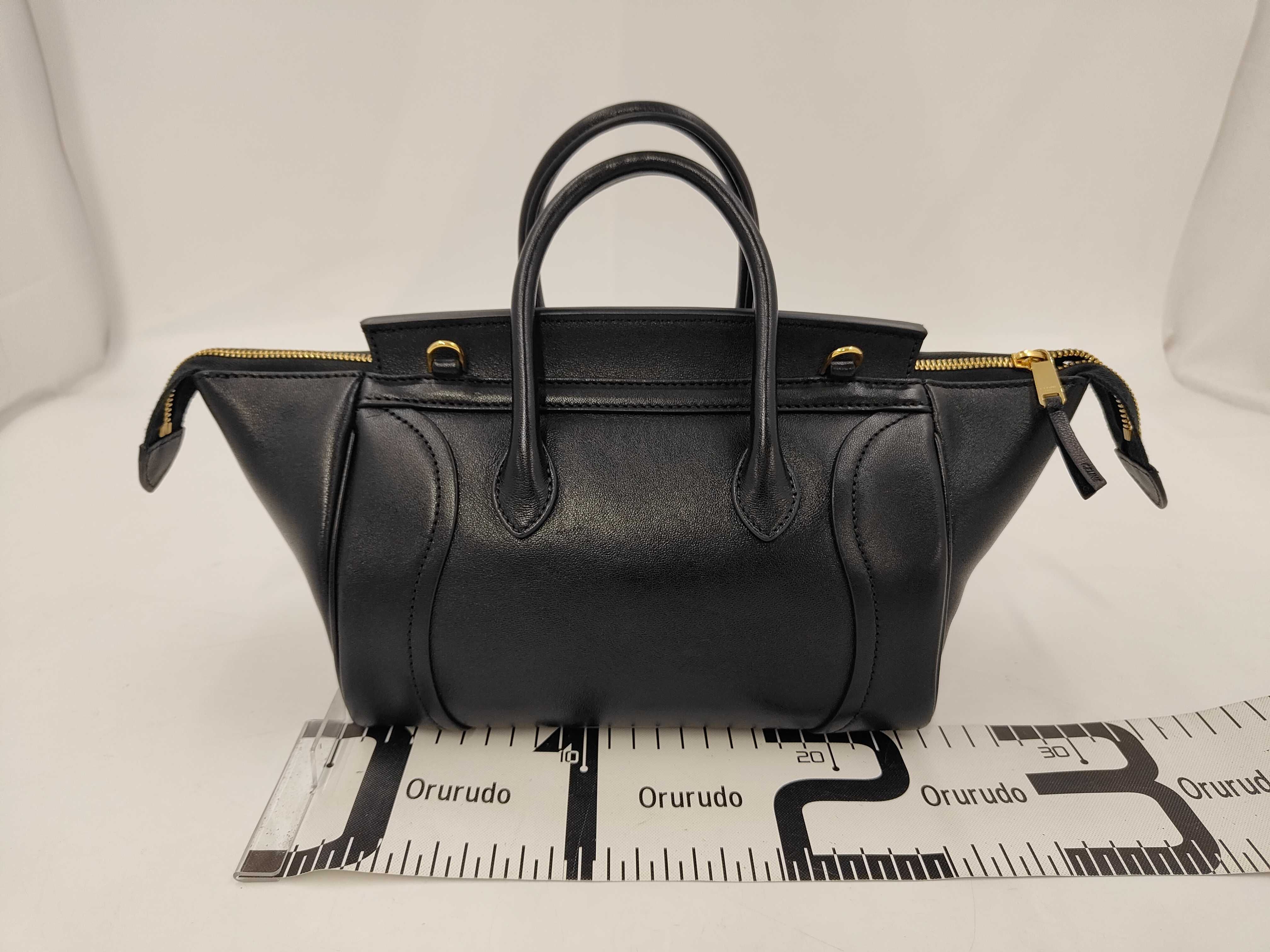Little Luggage Supple Shiny Lambskin Handbag — view 2