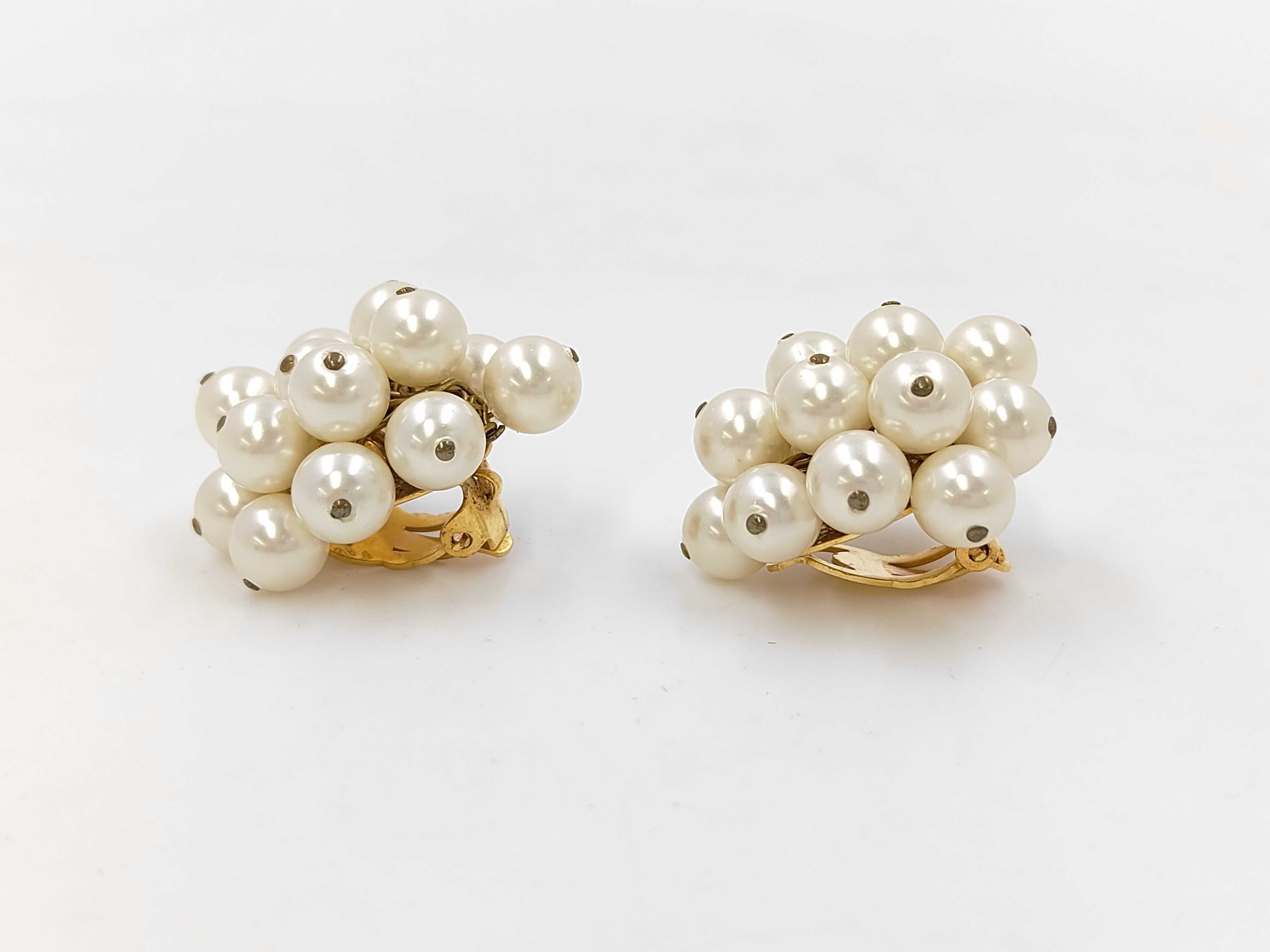 Vintage Faux Pearl Earrings (Size 2, 6) — view 4
