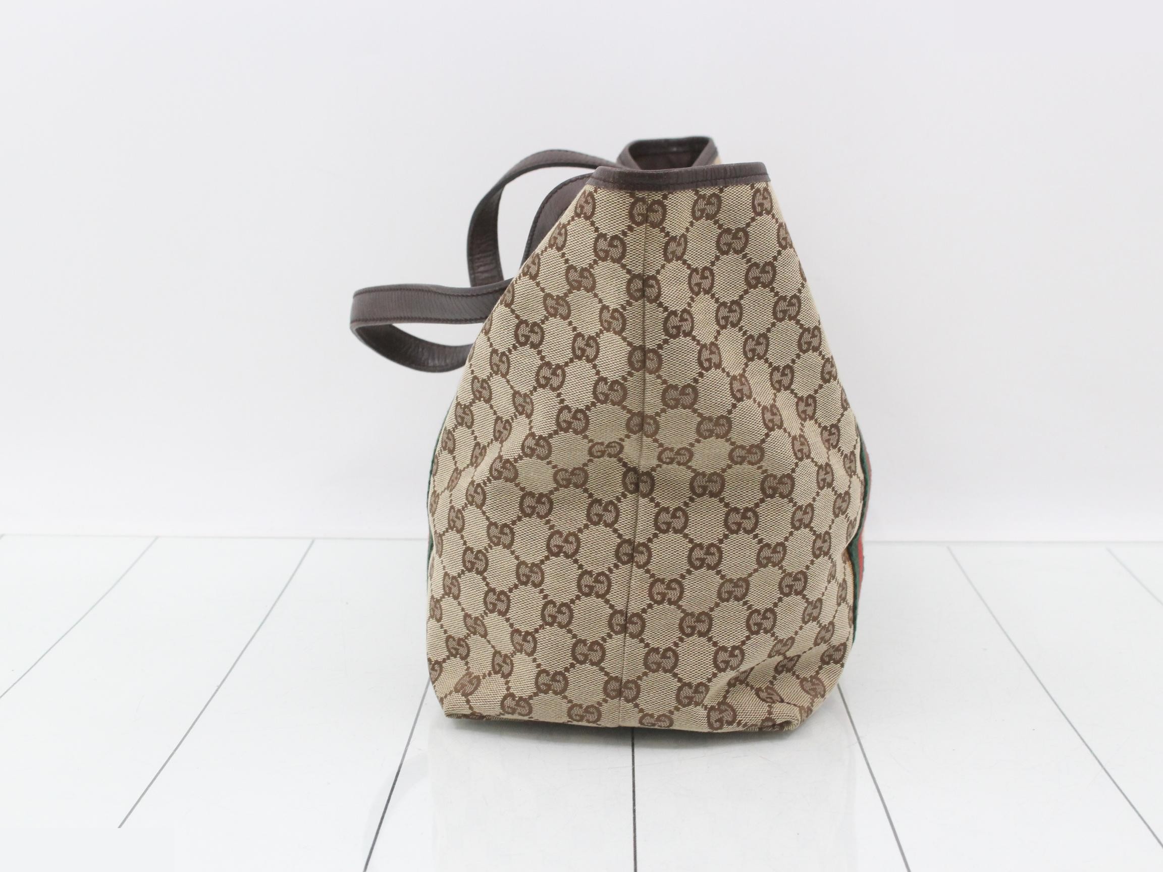 GG Canvas Sherry Line Tote Bag — view 4